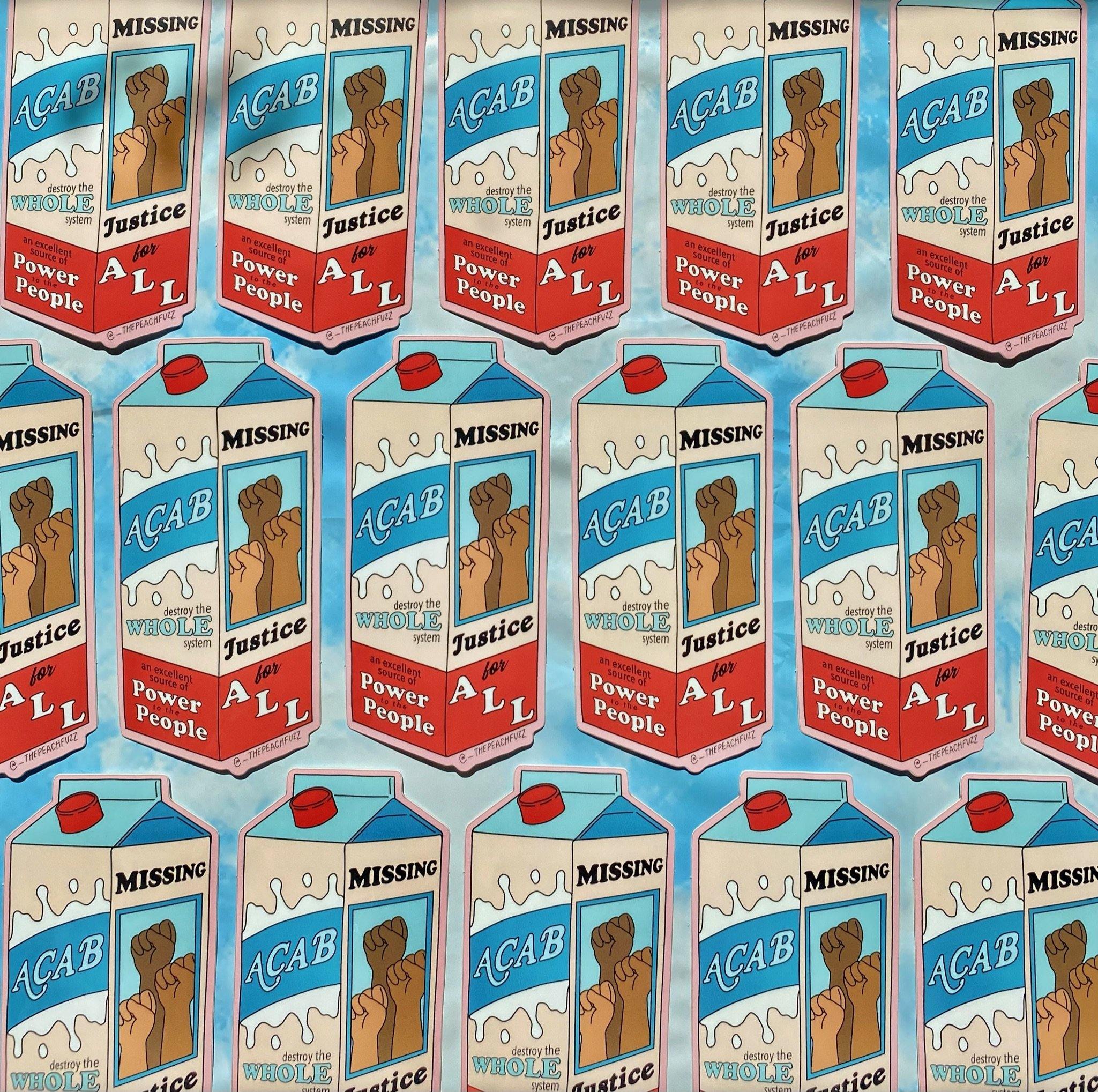 ACAB Milk Carton Sticker - Image 3