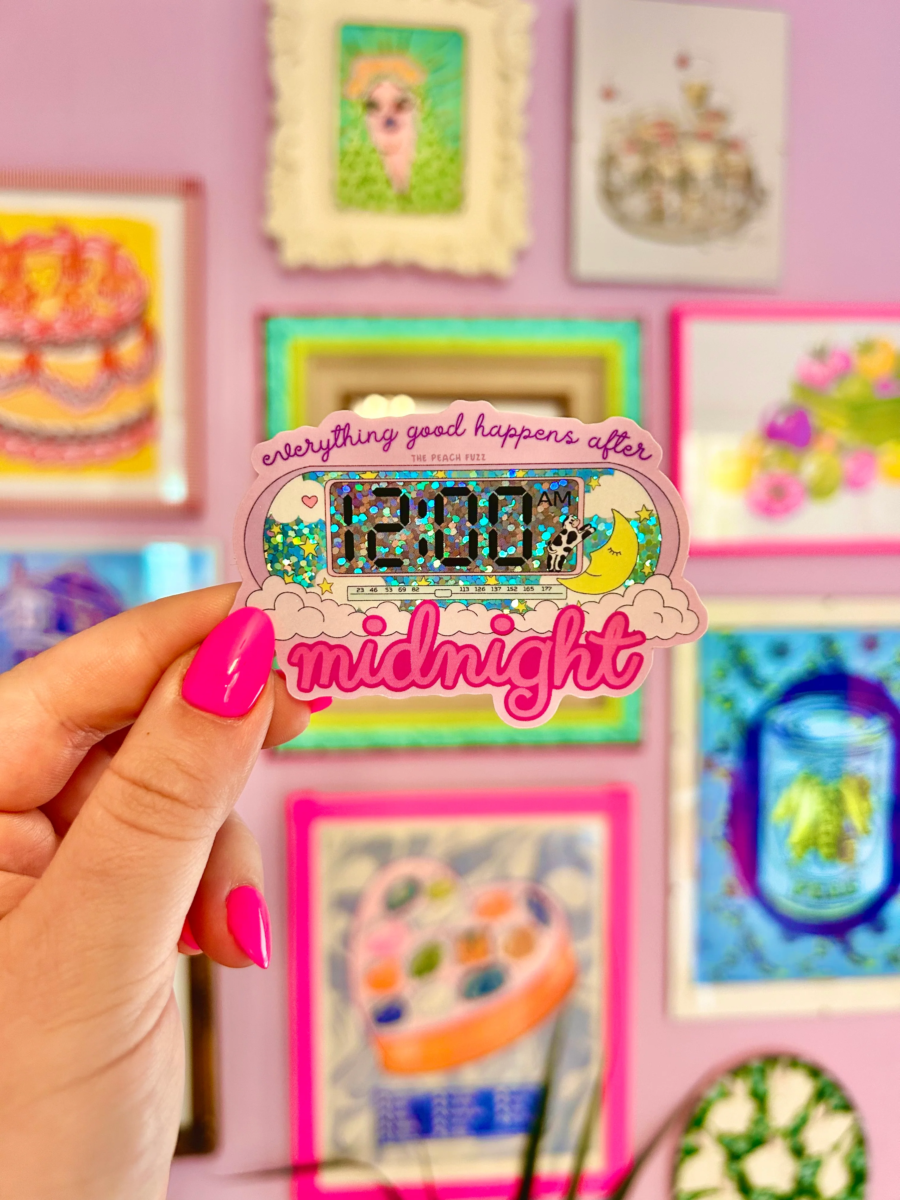 After Midnight Glitter Sticker - Image 2