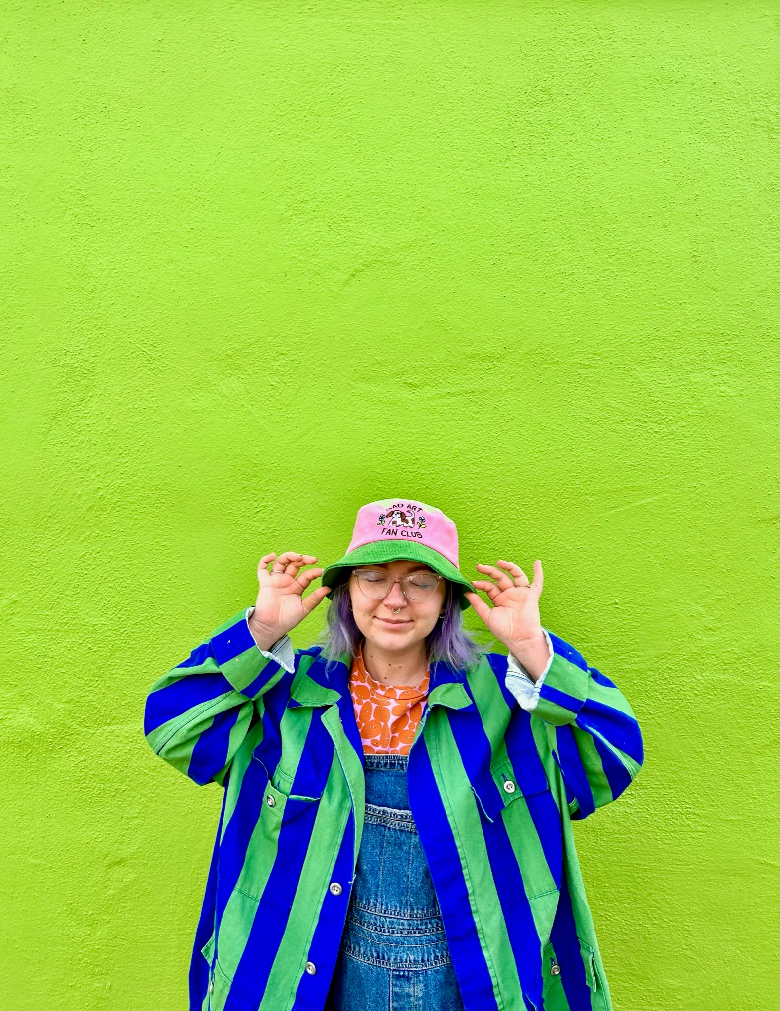 Bad Art Fan Club Color Block Bucket Hat - Image 4