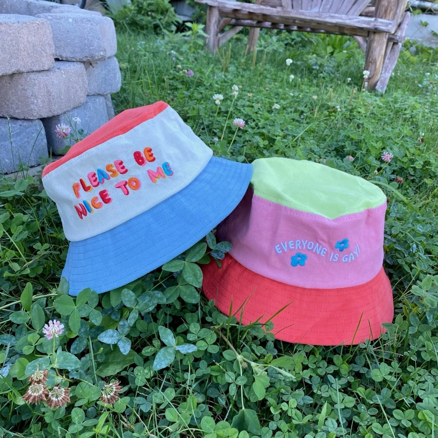Everyone Is Gay Color Block Bucket Hat - Image 9