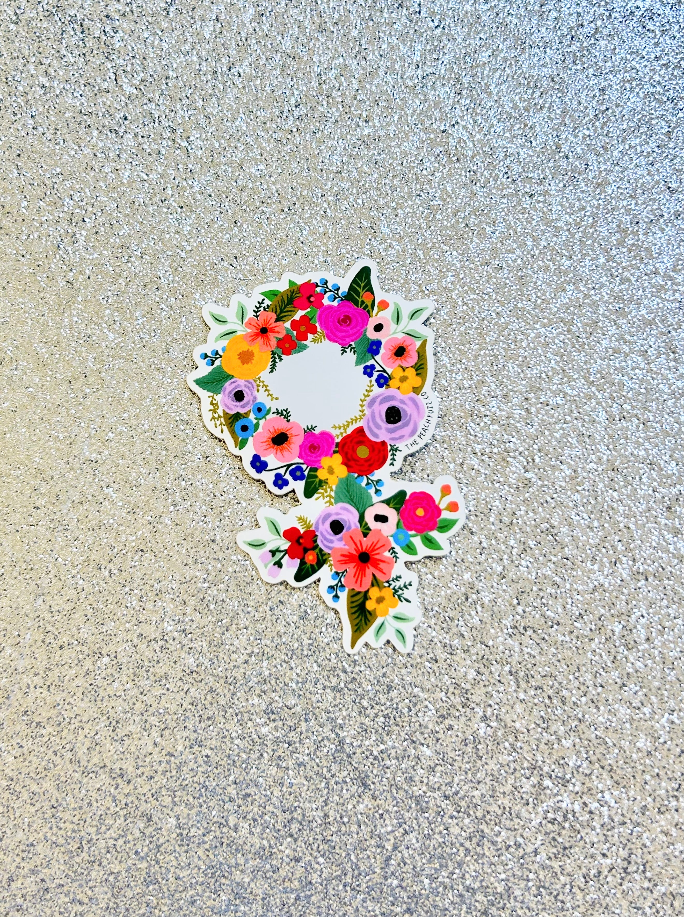 Floral Feminist Sticker - Image 5