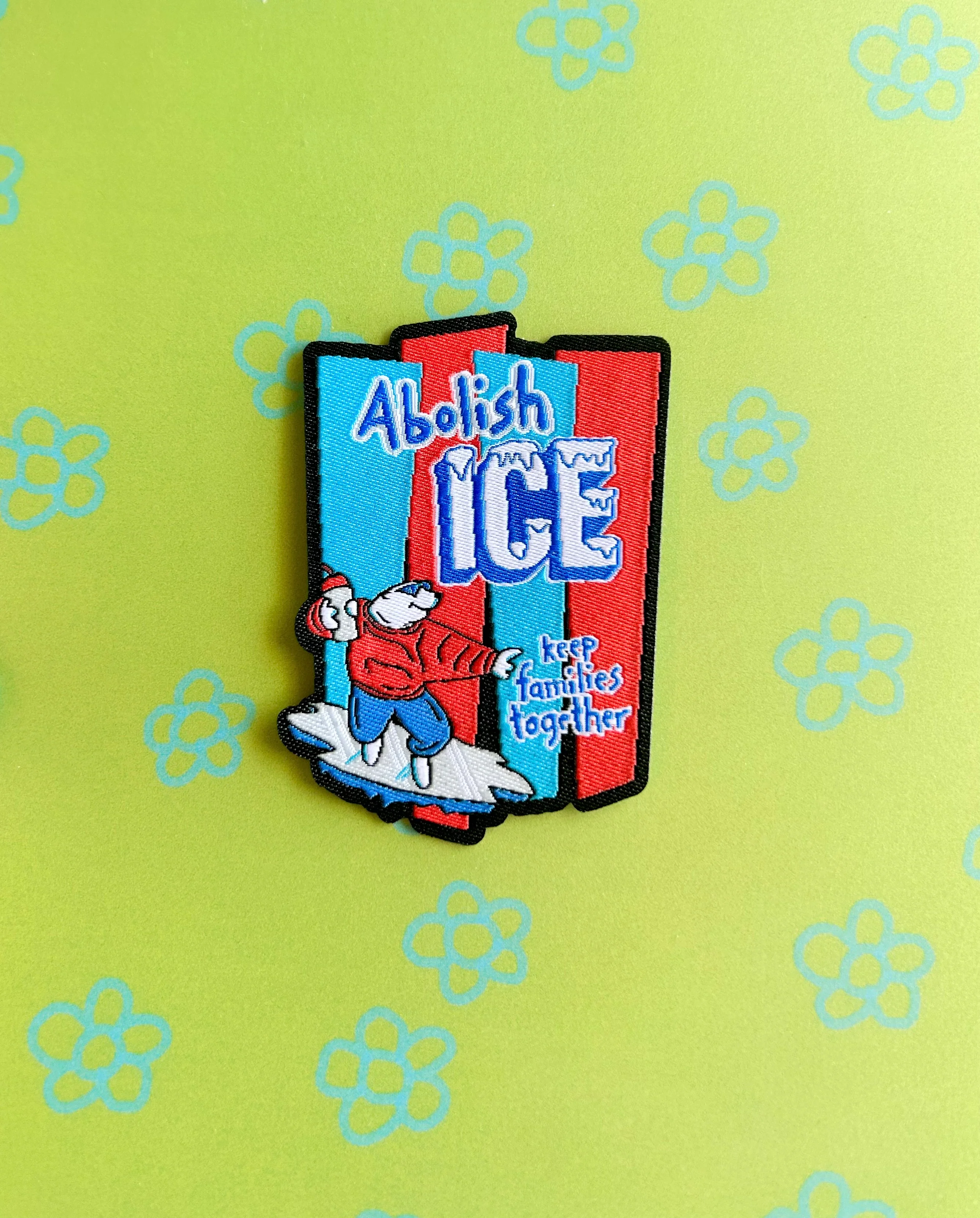 Abolish ICE Iron-On Patch - Image 2