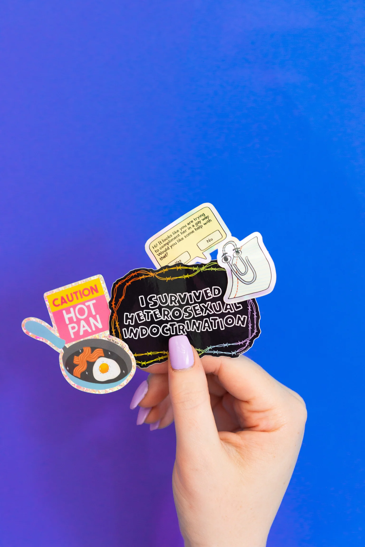 Gay Clippy Holographic Sticker - Image 9