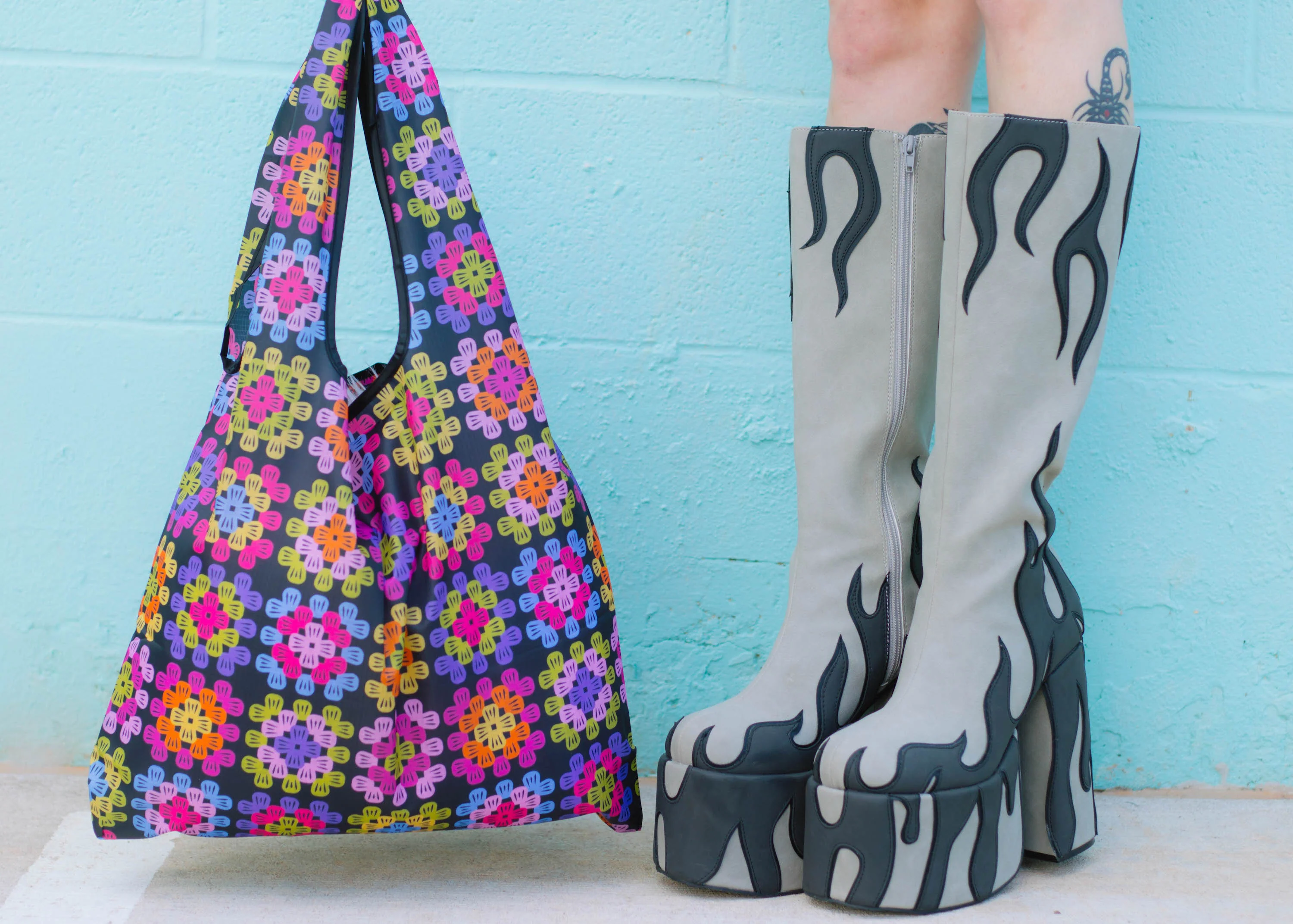 Granny Square Folding Shopper Tote - Image 2