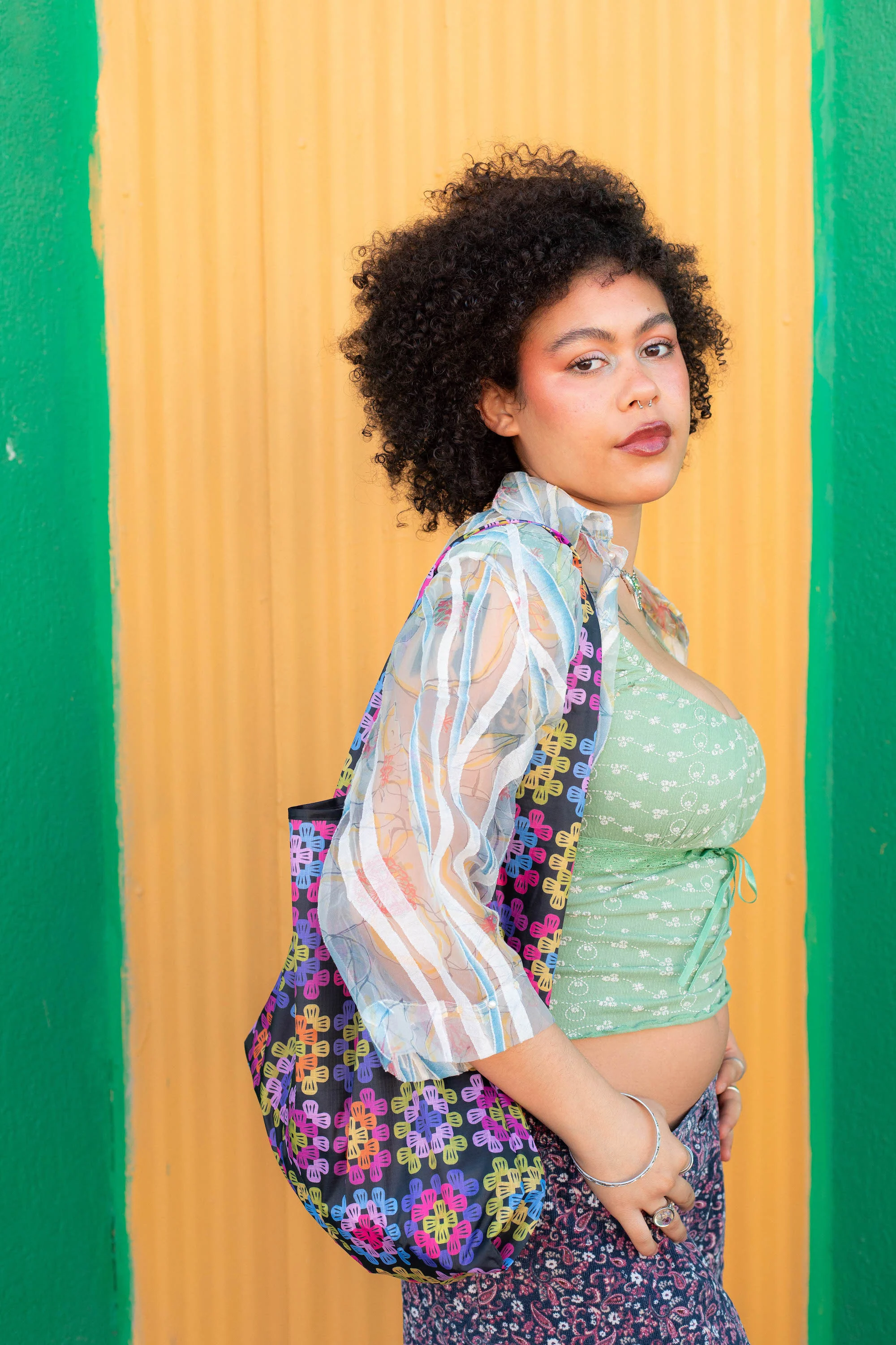 Granny Square Folding Shopper Tote - Image 4