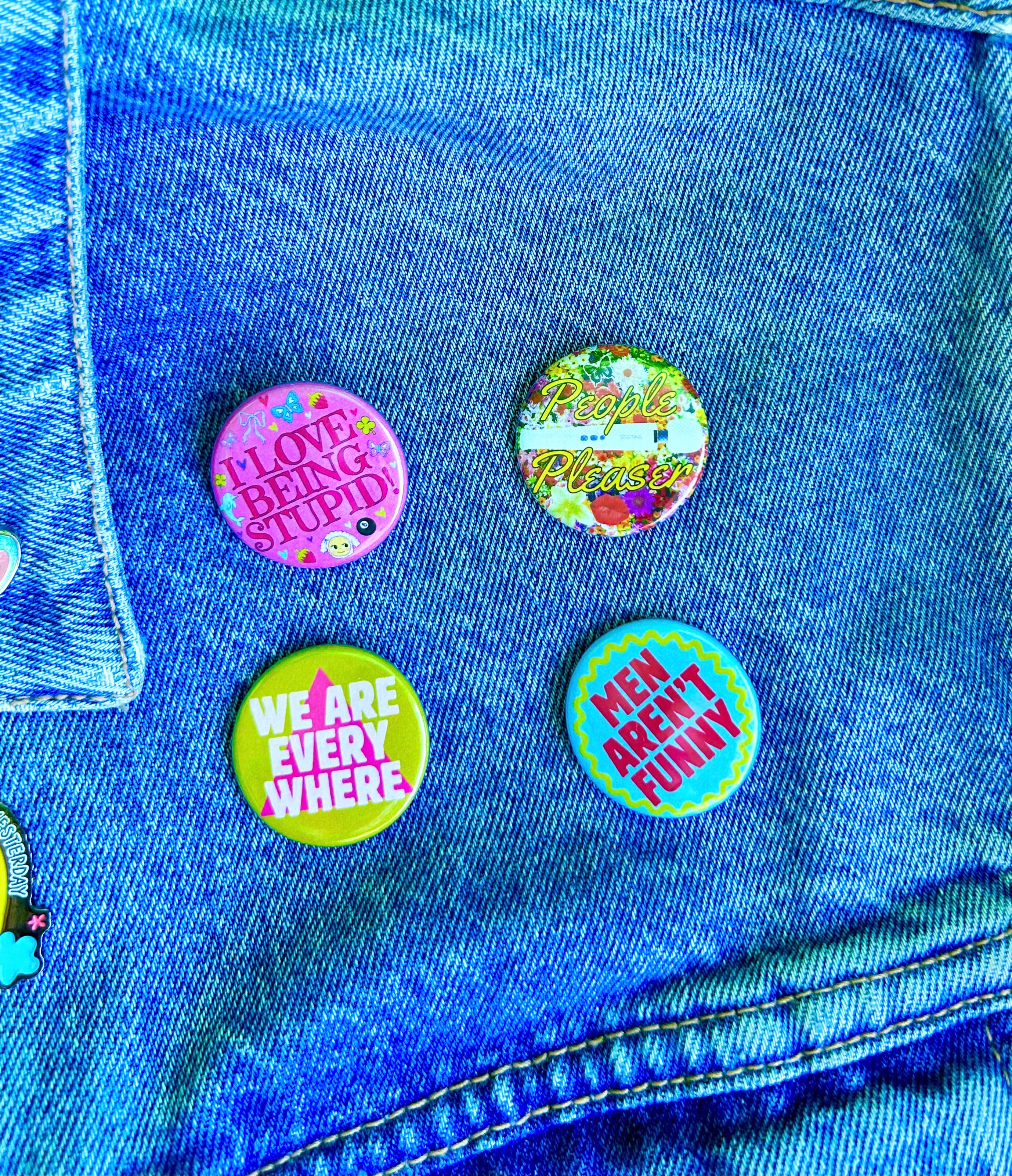 I Love Being Stupid Button - Image 2