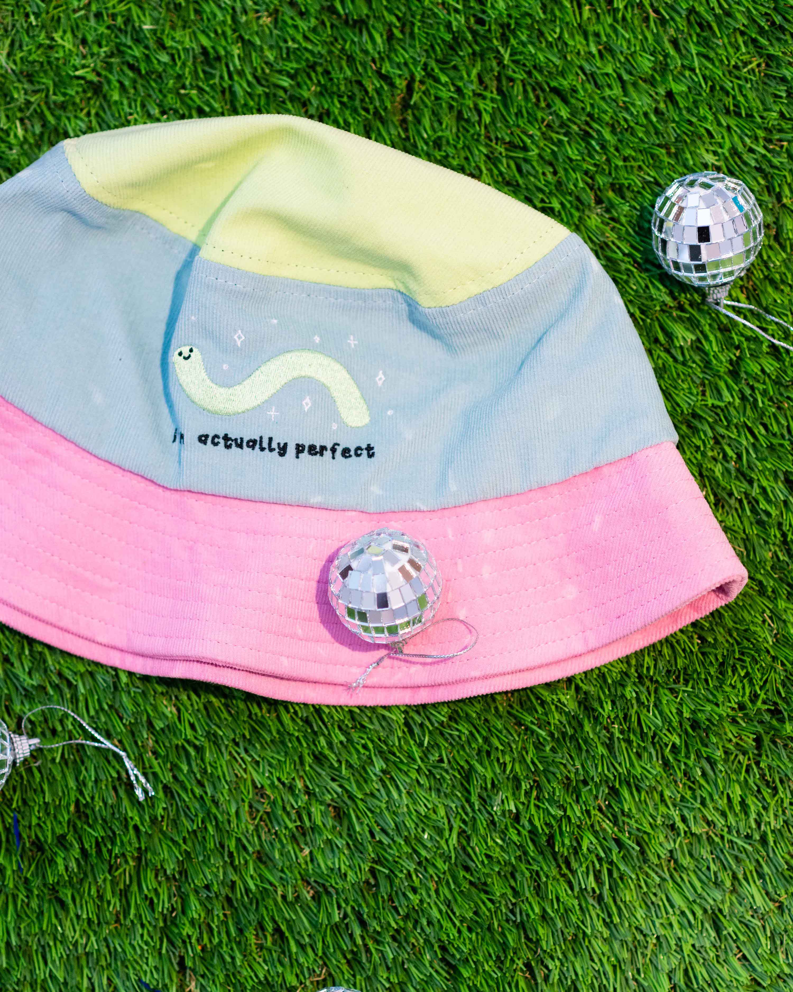I’m Actually Perfect Color Block Bucket Hat - Image 13