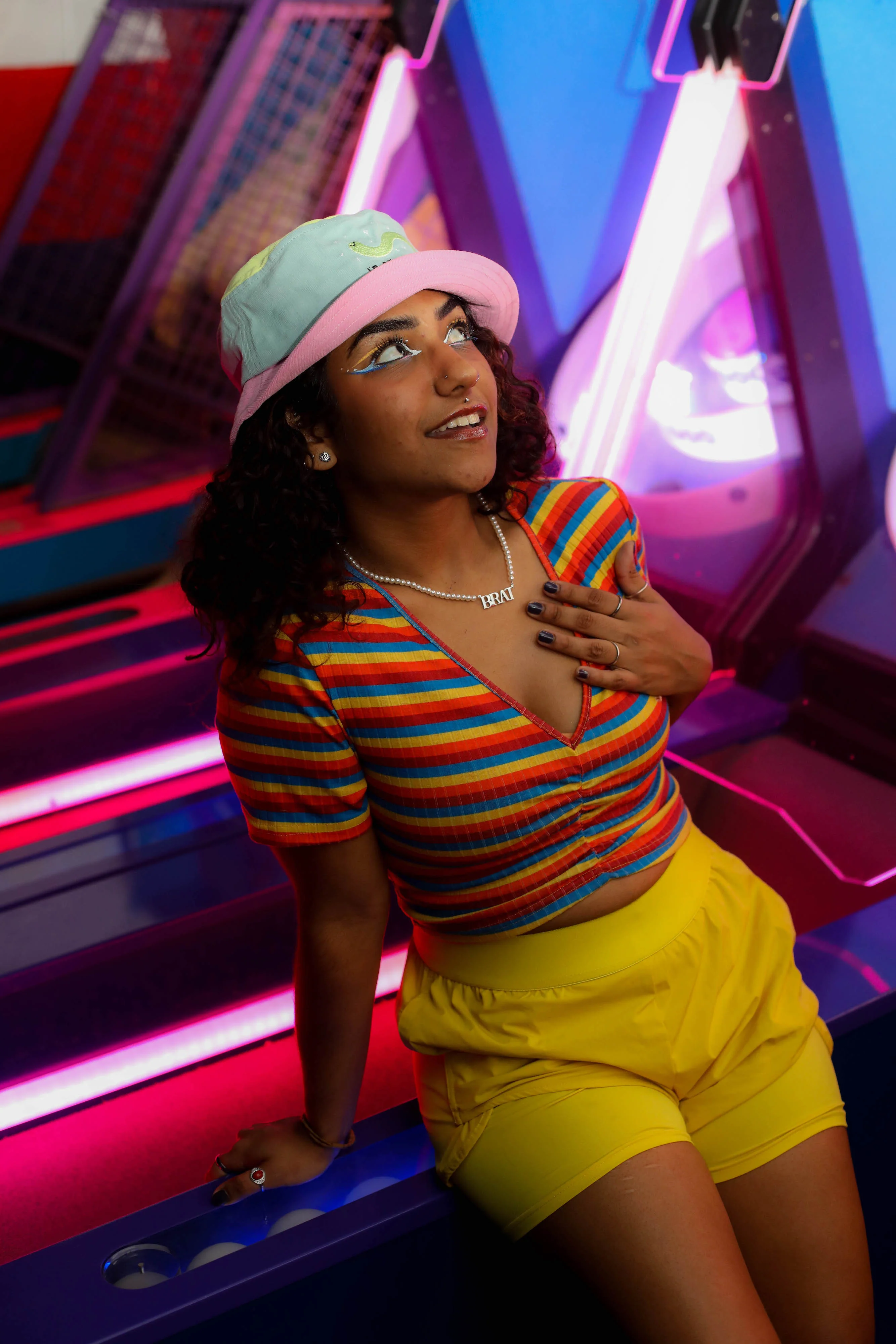 I’m Actually Perfect Color Block Bucket Hat - Image 7
