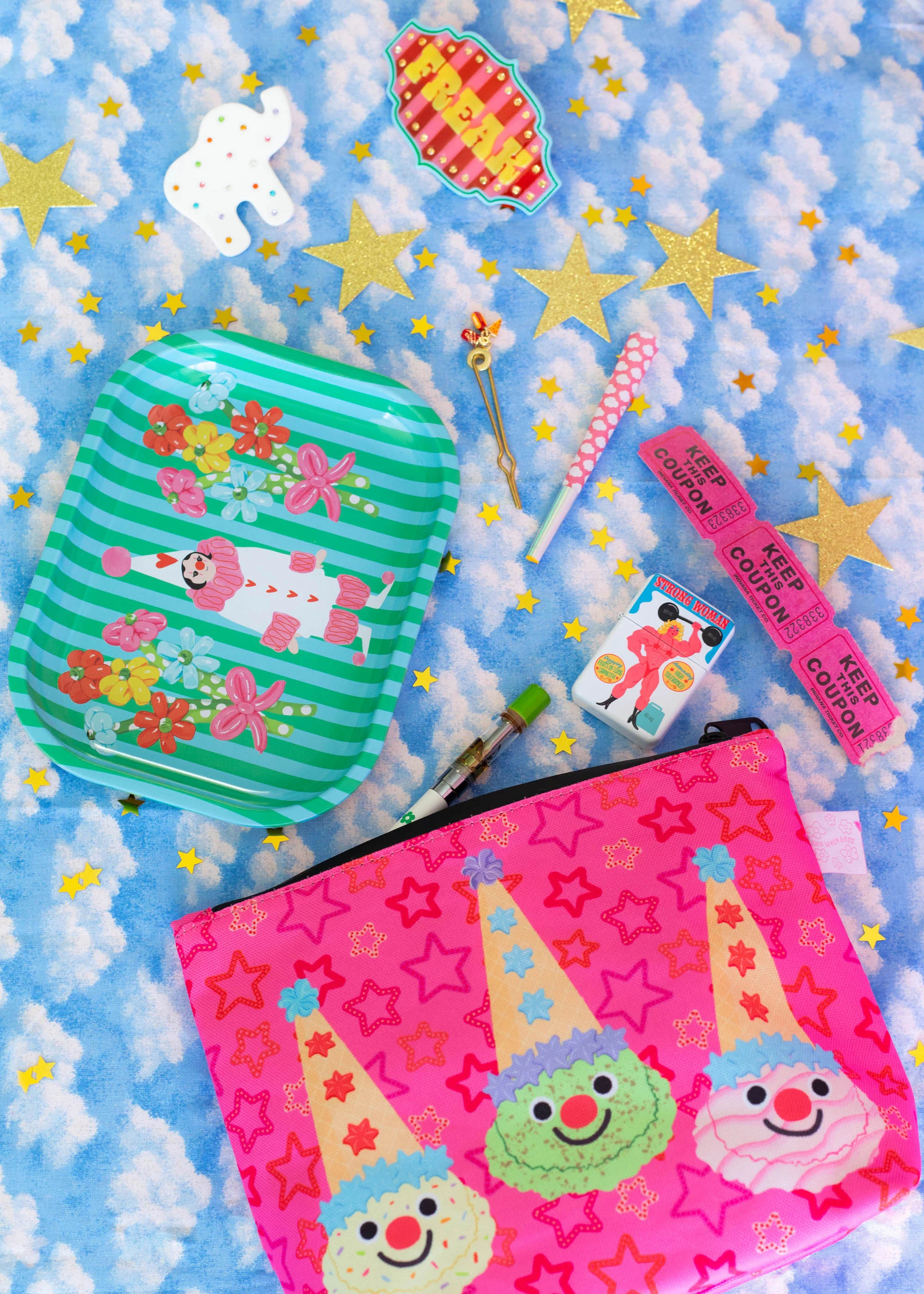 Ice Cream Clowns Smell-Proof Storage Bag - Image 3