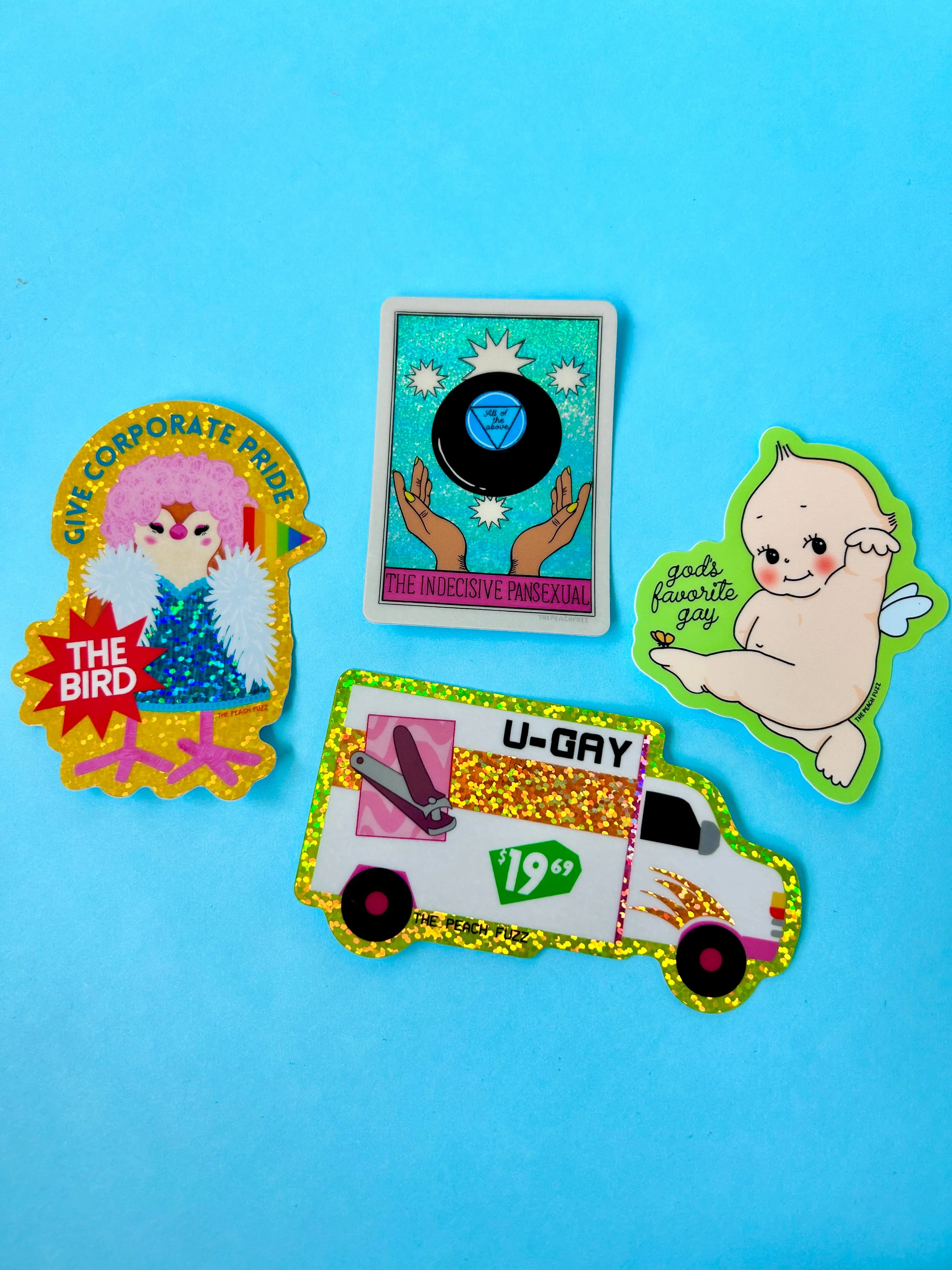 Indecisive PANSEXUAL Glitter Sticker - Image 4