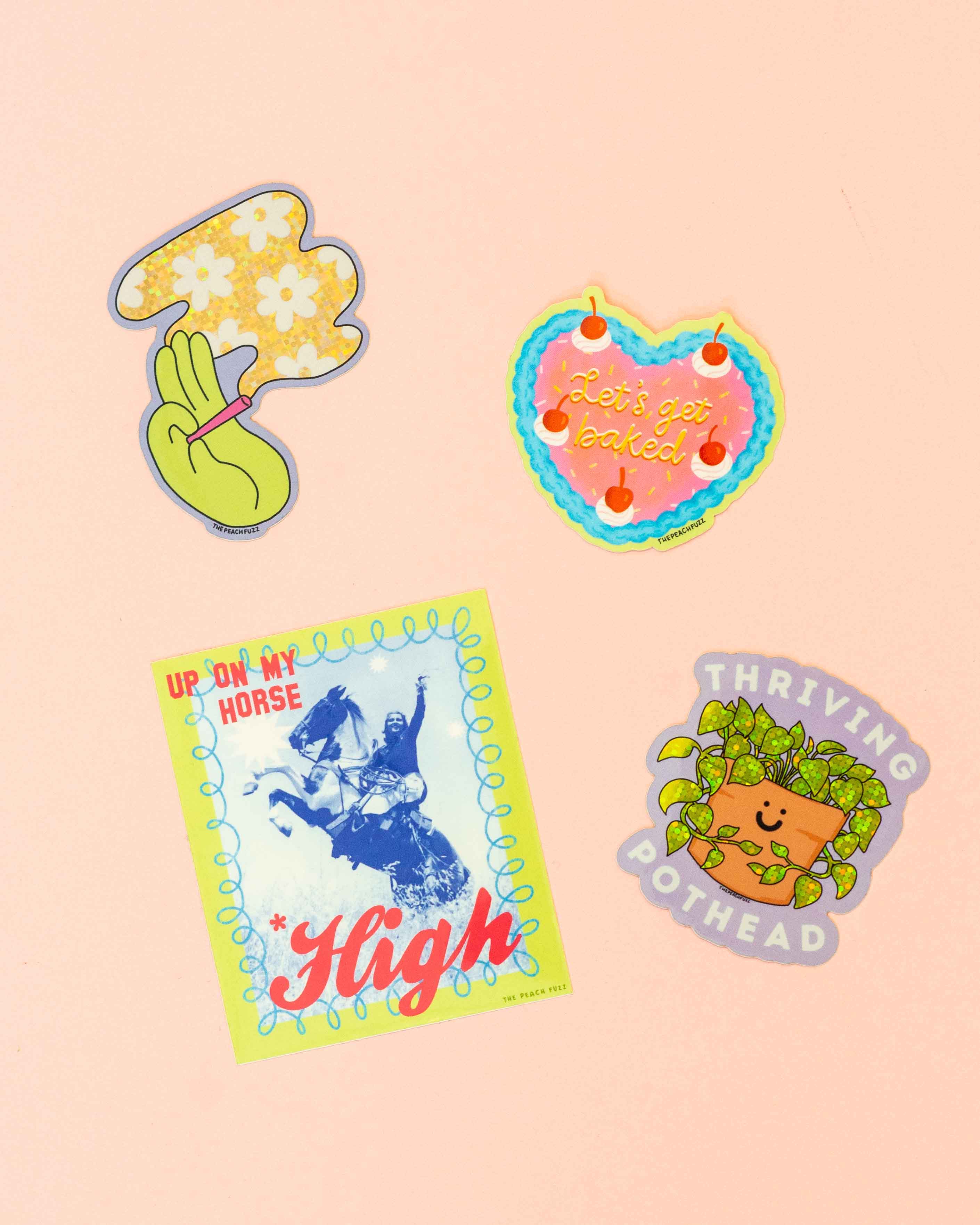 Let's Get Baked Cake Sticker - Image 3