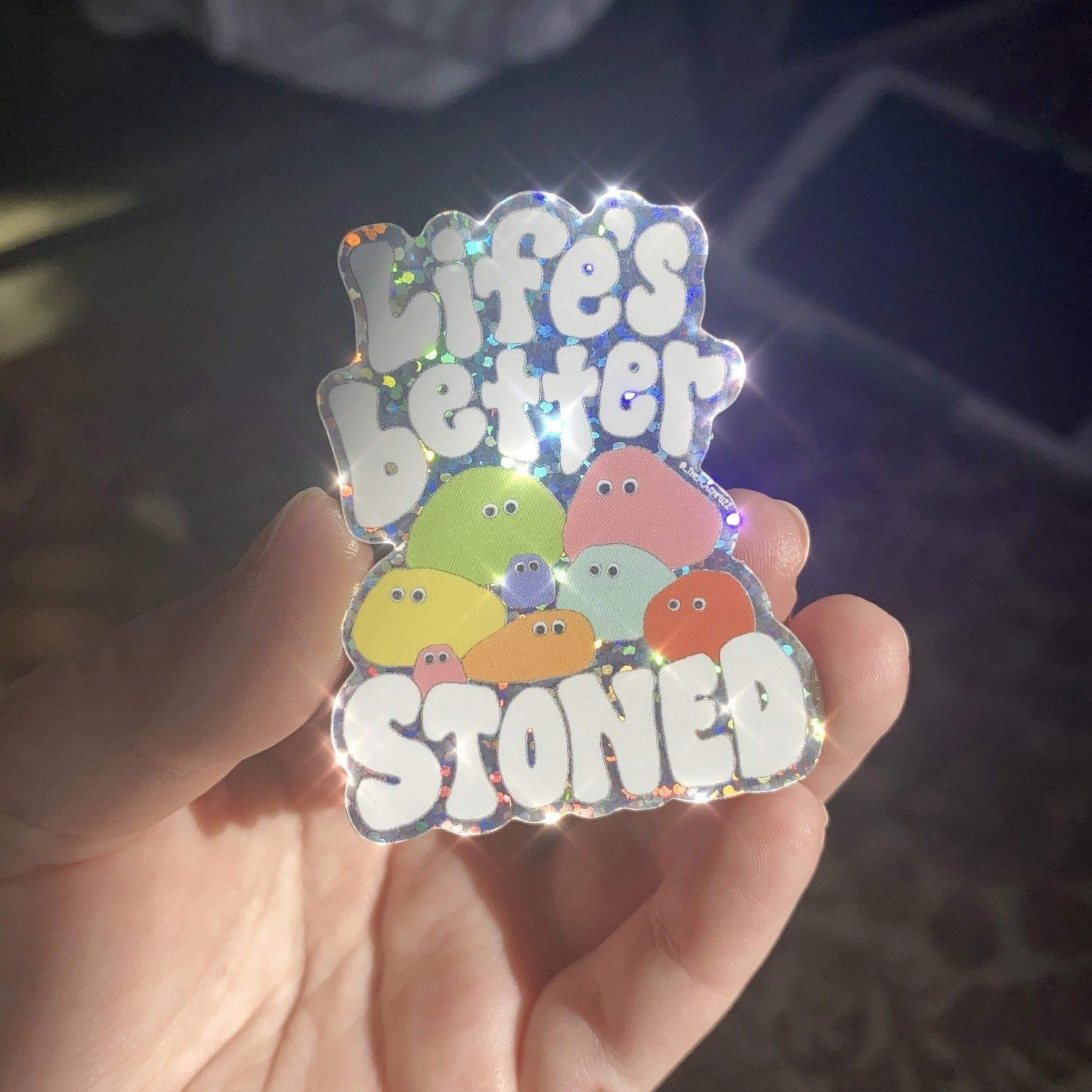 Life Is Better Stoned Sticker - Image 3
