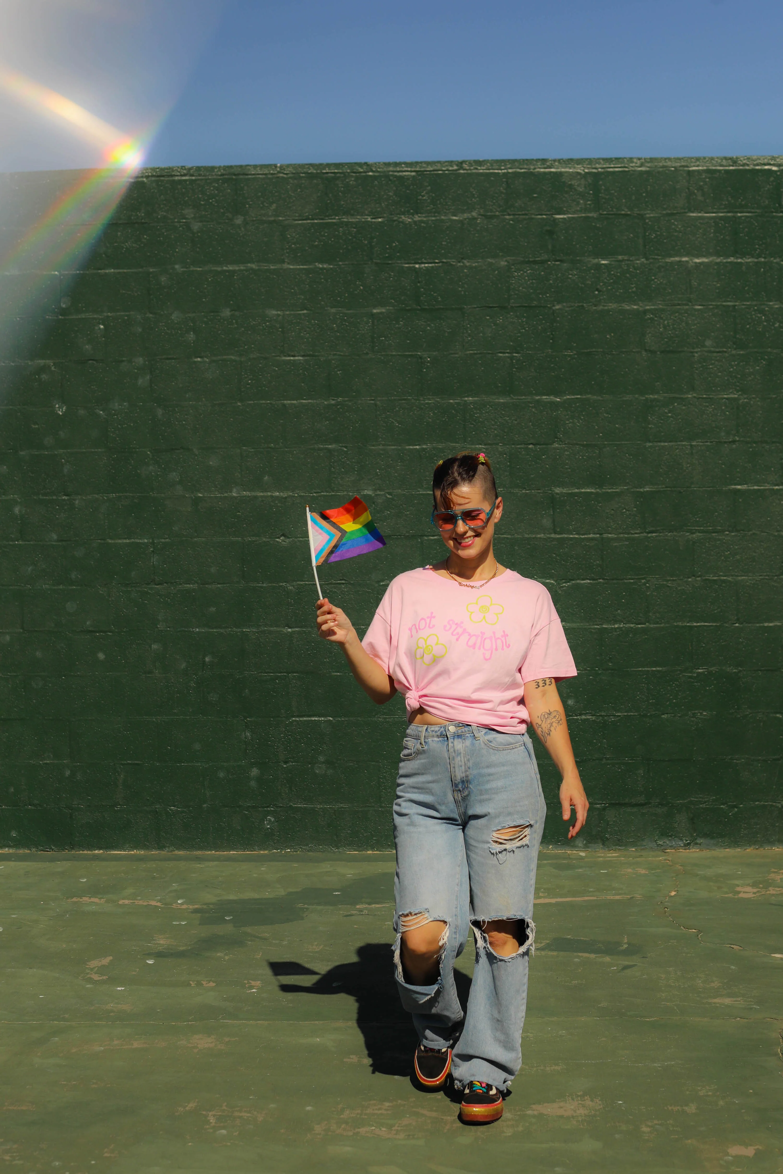 Not Straight Cropped Shirt - Image 7