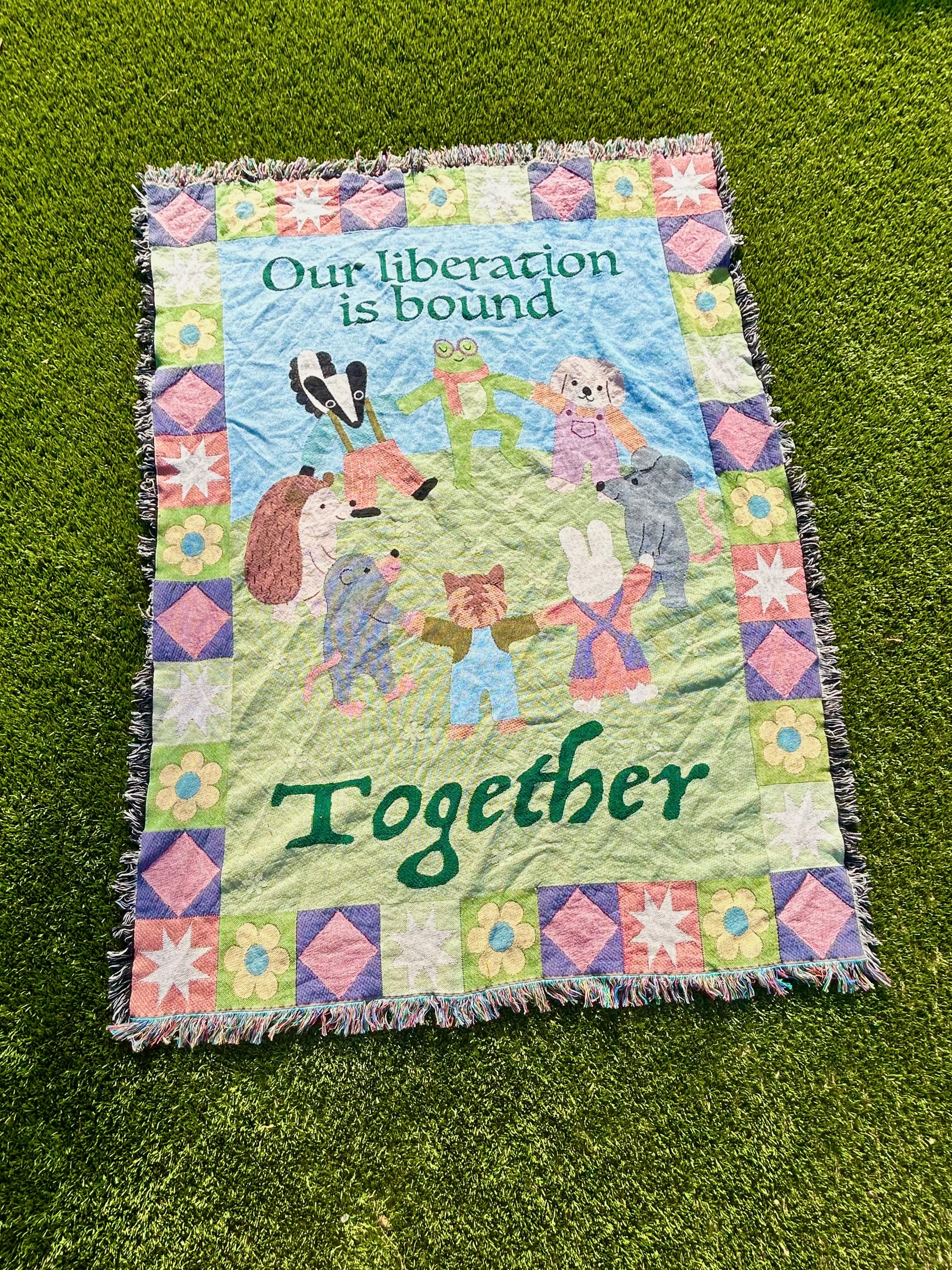 Our Liberation Is Bound Together Blanket - Image 5