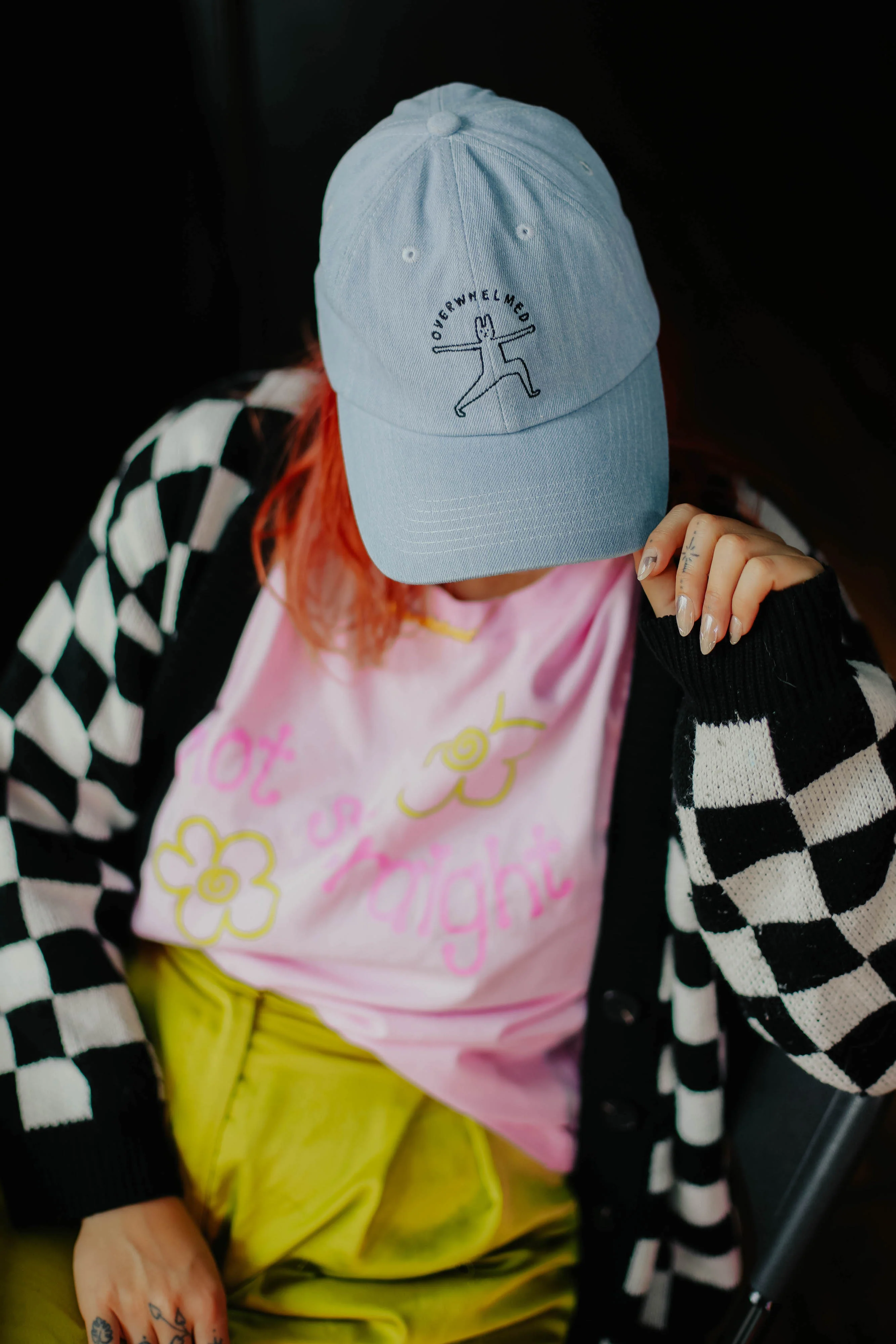 Overwhelmed Baseball Hat - Image 2