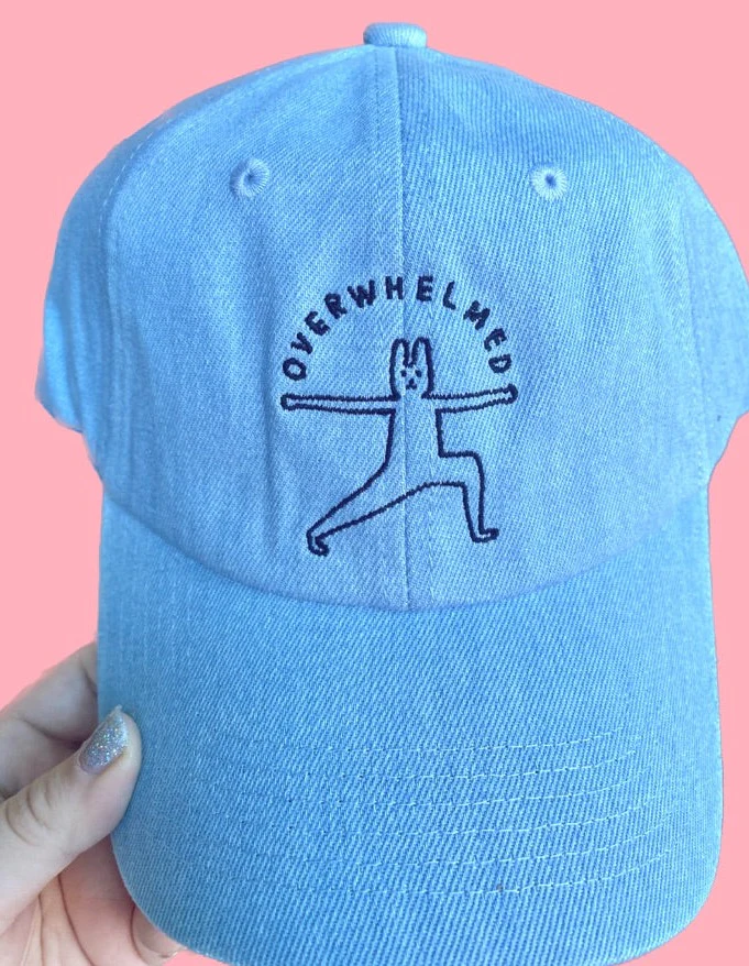 Overwhelmed Baseball Hat - Image 9