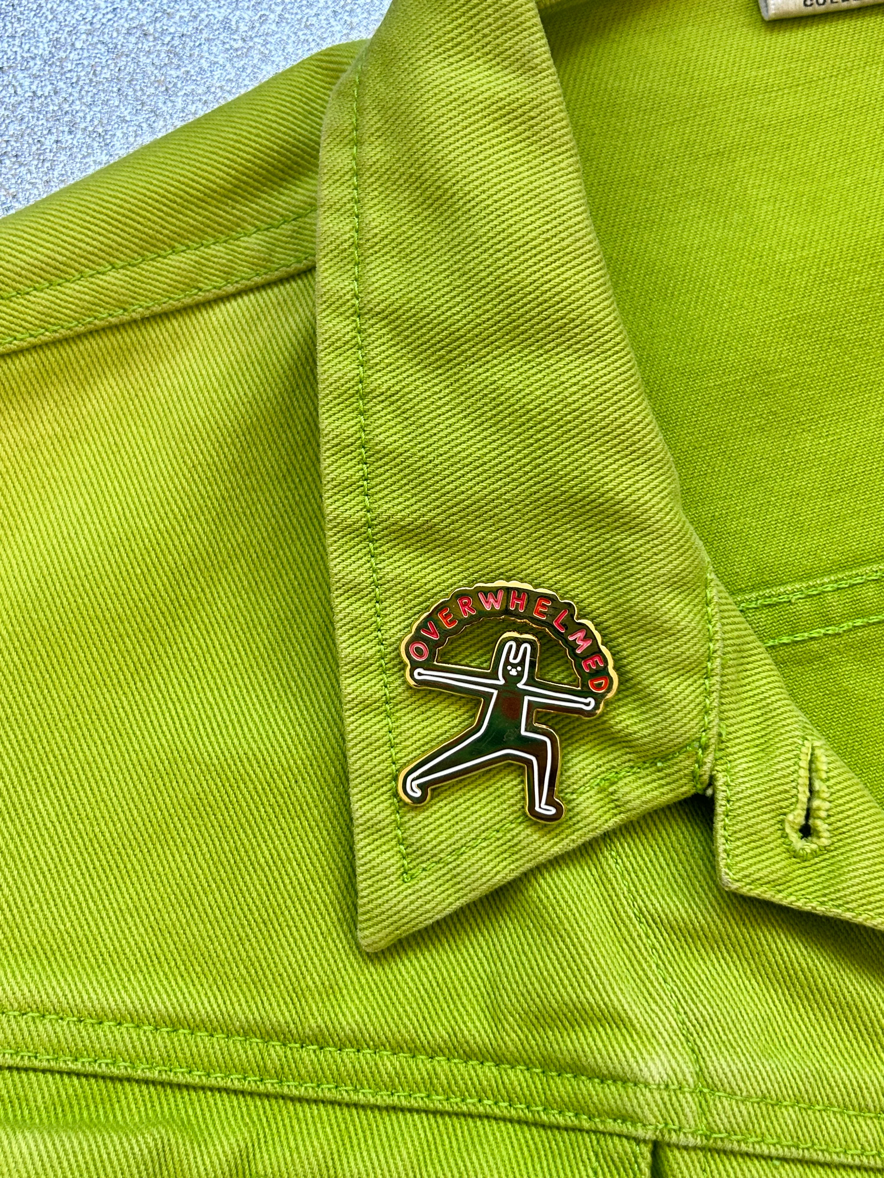 Overwhelmed Enamel Pin - Image 8