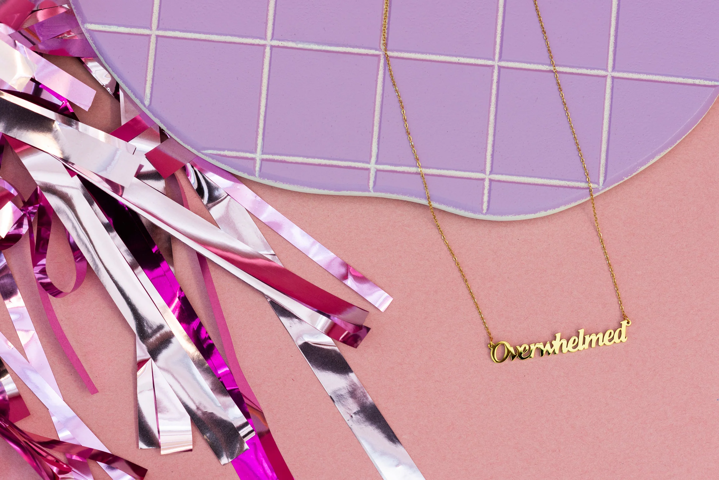 Overwhelmed Nameplate Necklace - Image 12