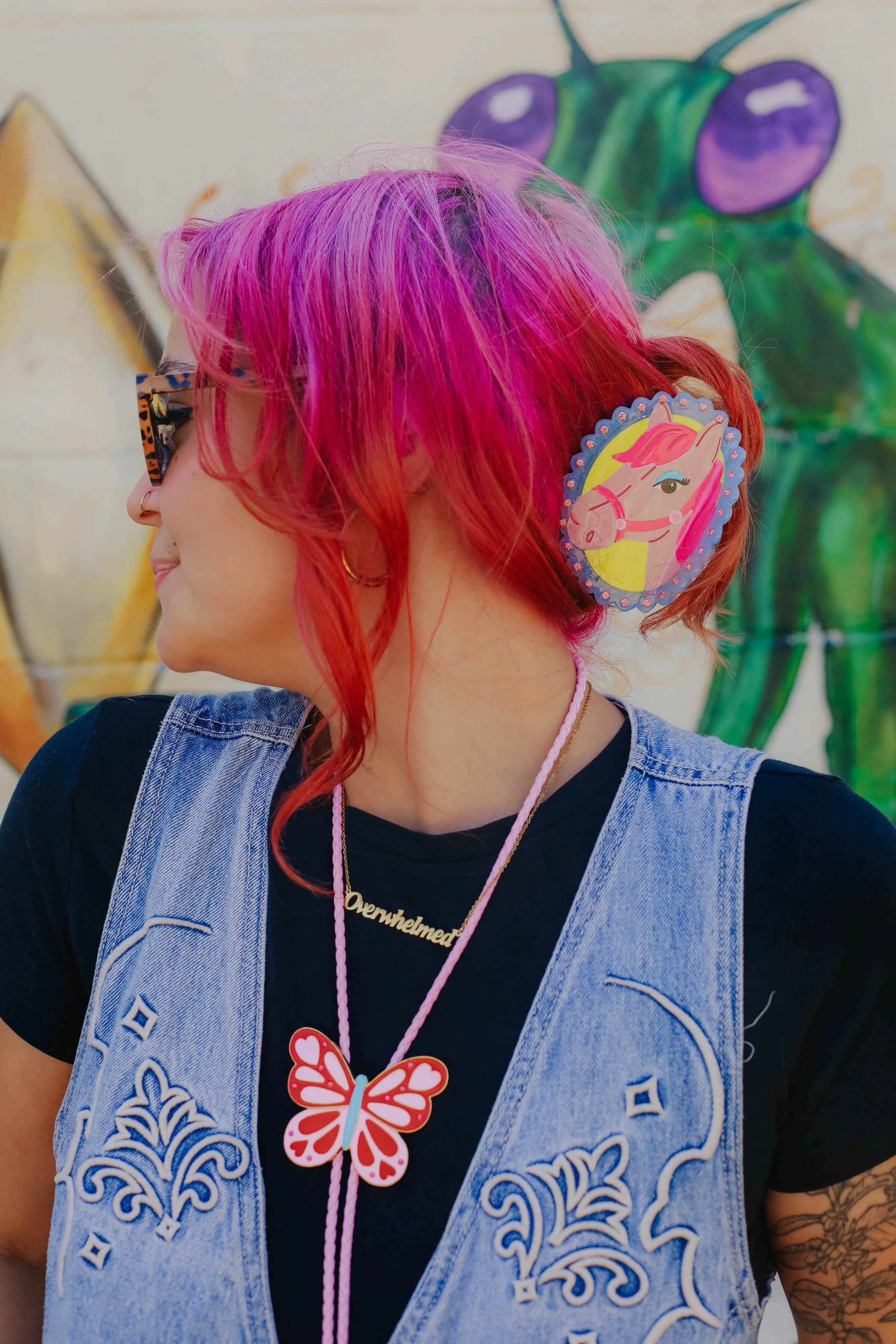Overwhelmed Nameplate Necklace - Image 5