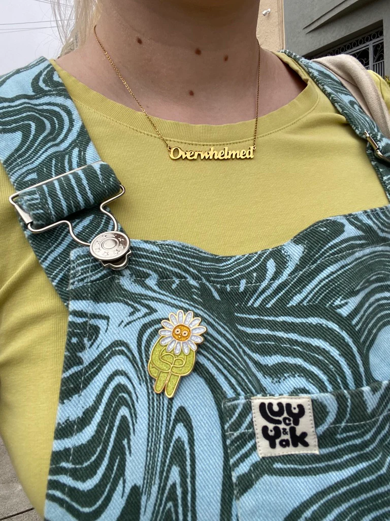 Overwhelmed Nameplate Necklace - Image 8