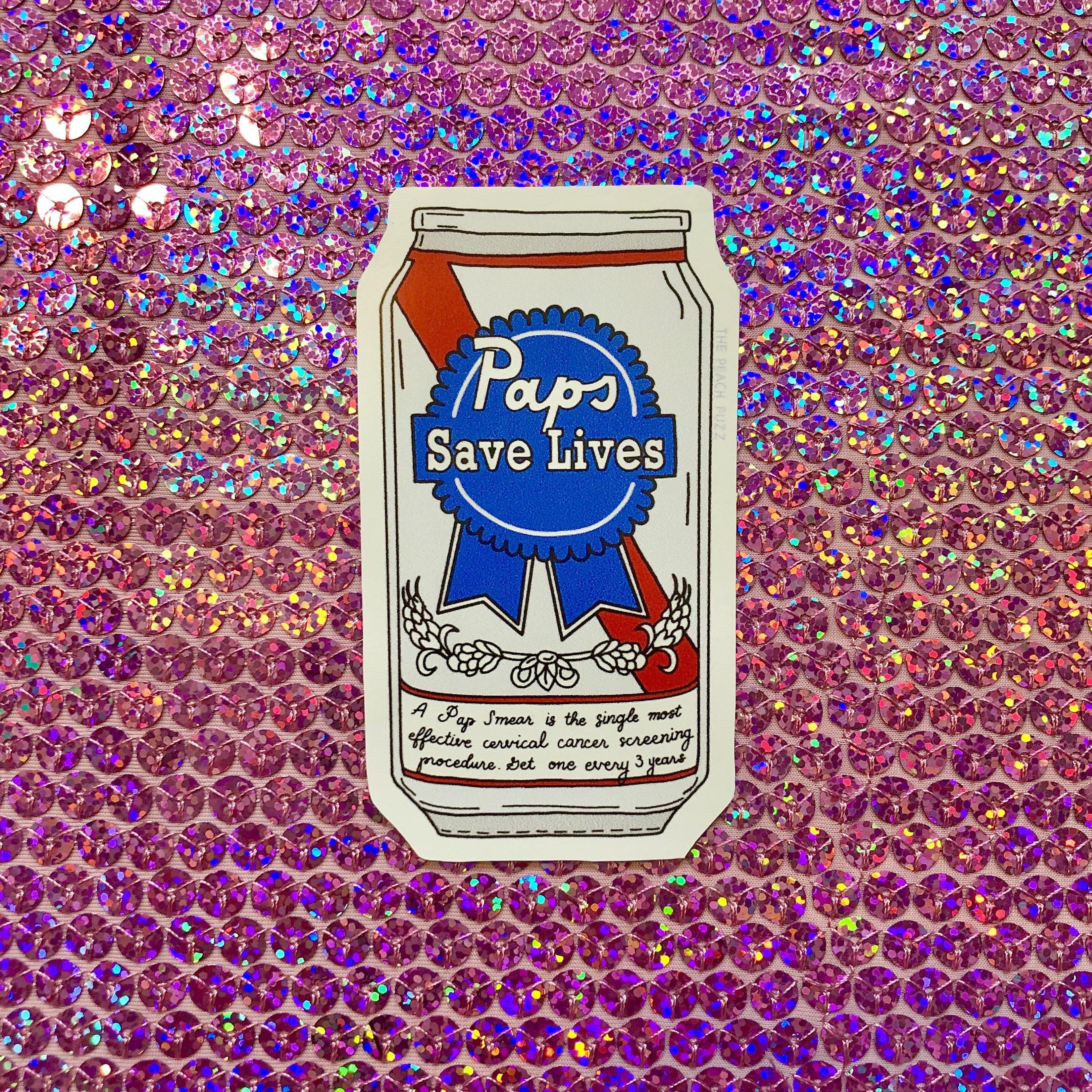 Paps Save Lives Sticker - Image 4