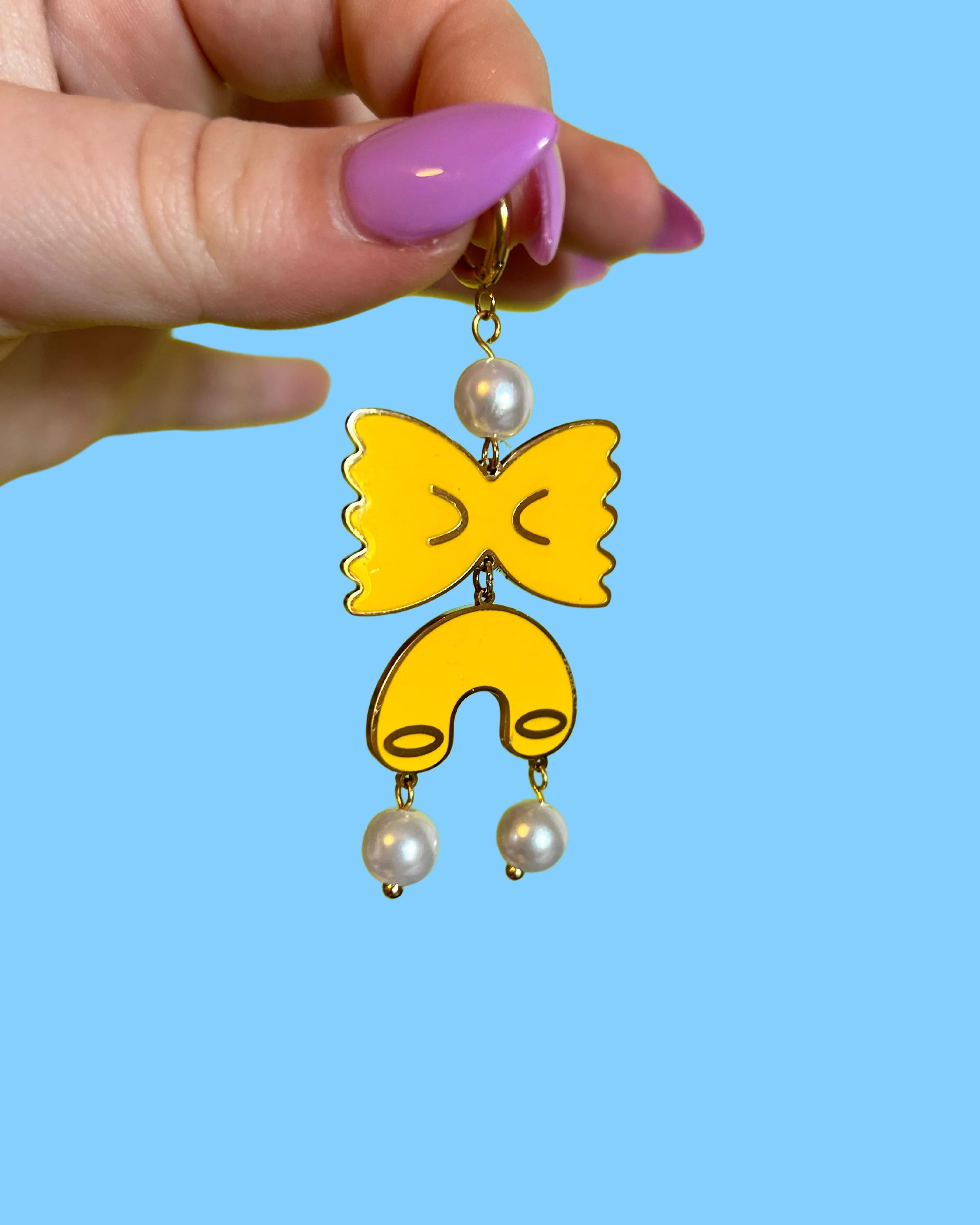 Pasta Party Dangly Earrings - Image 3