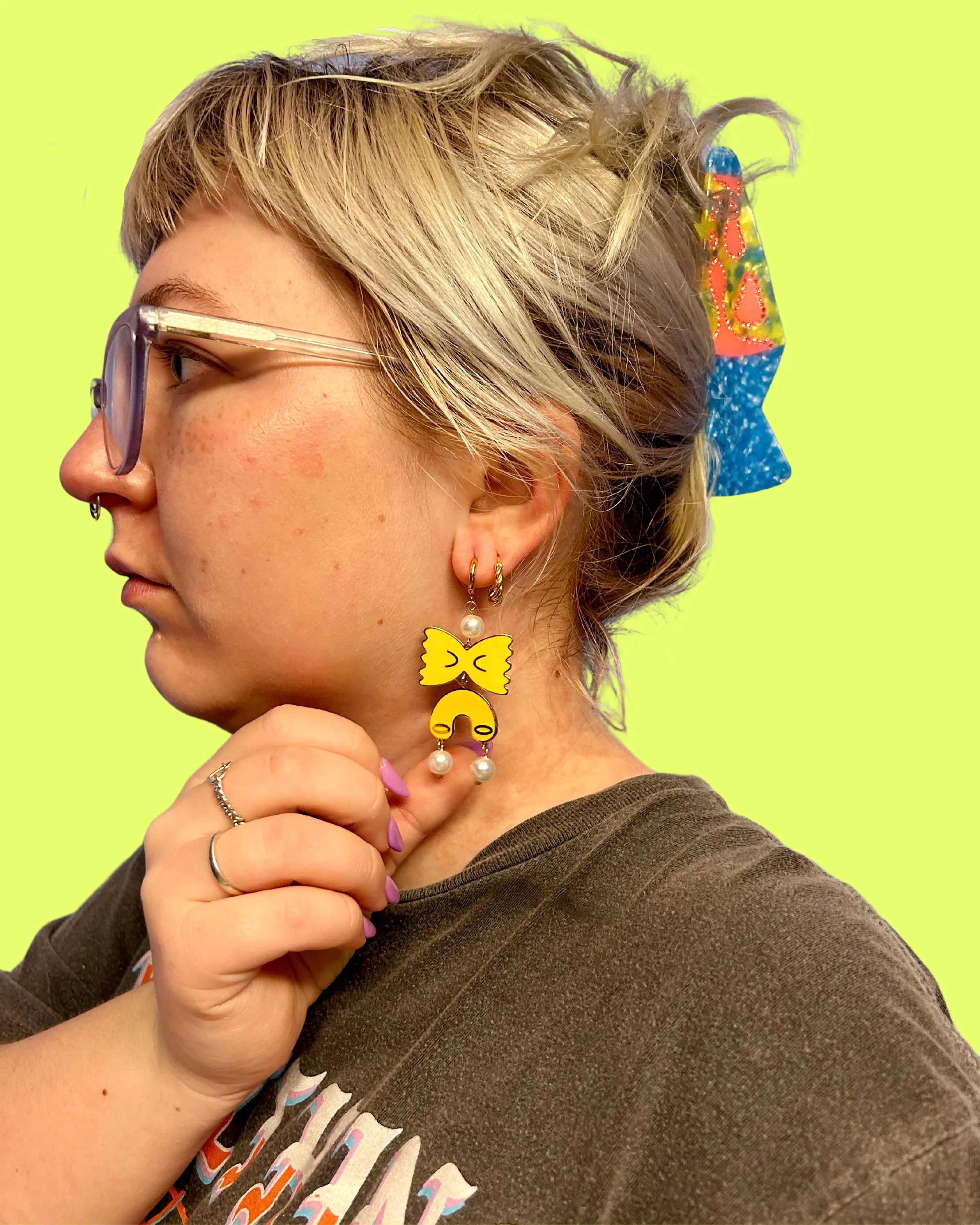Pasta Party Dangly Earrings - Image 7