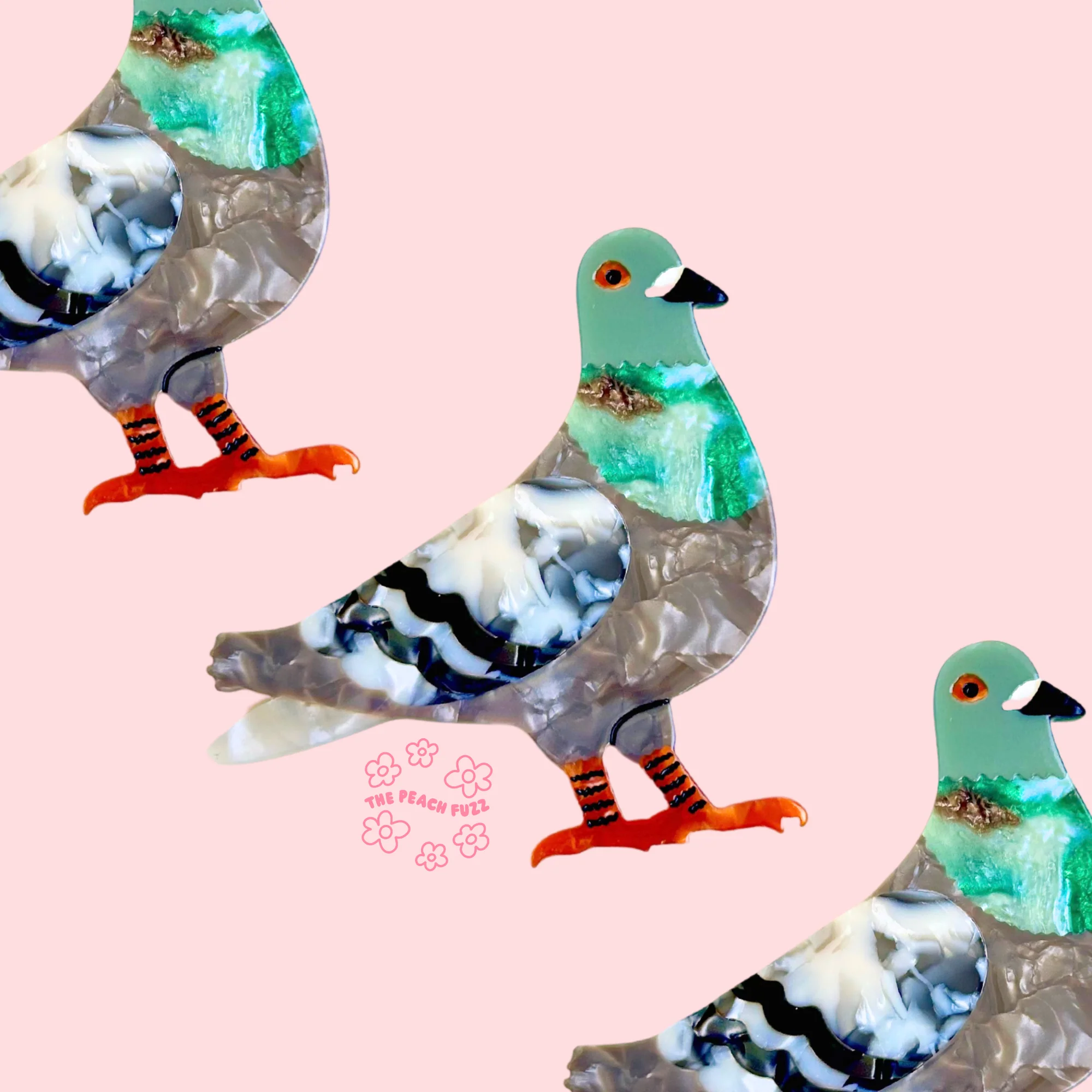 Pigeon Brooch