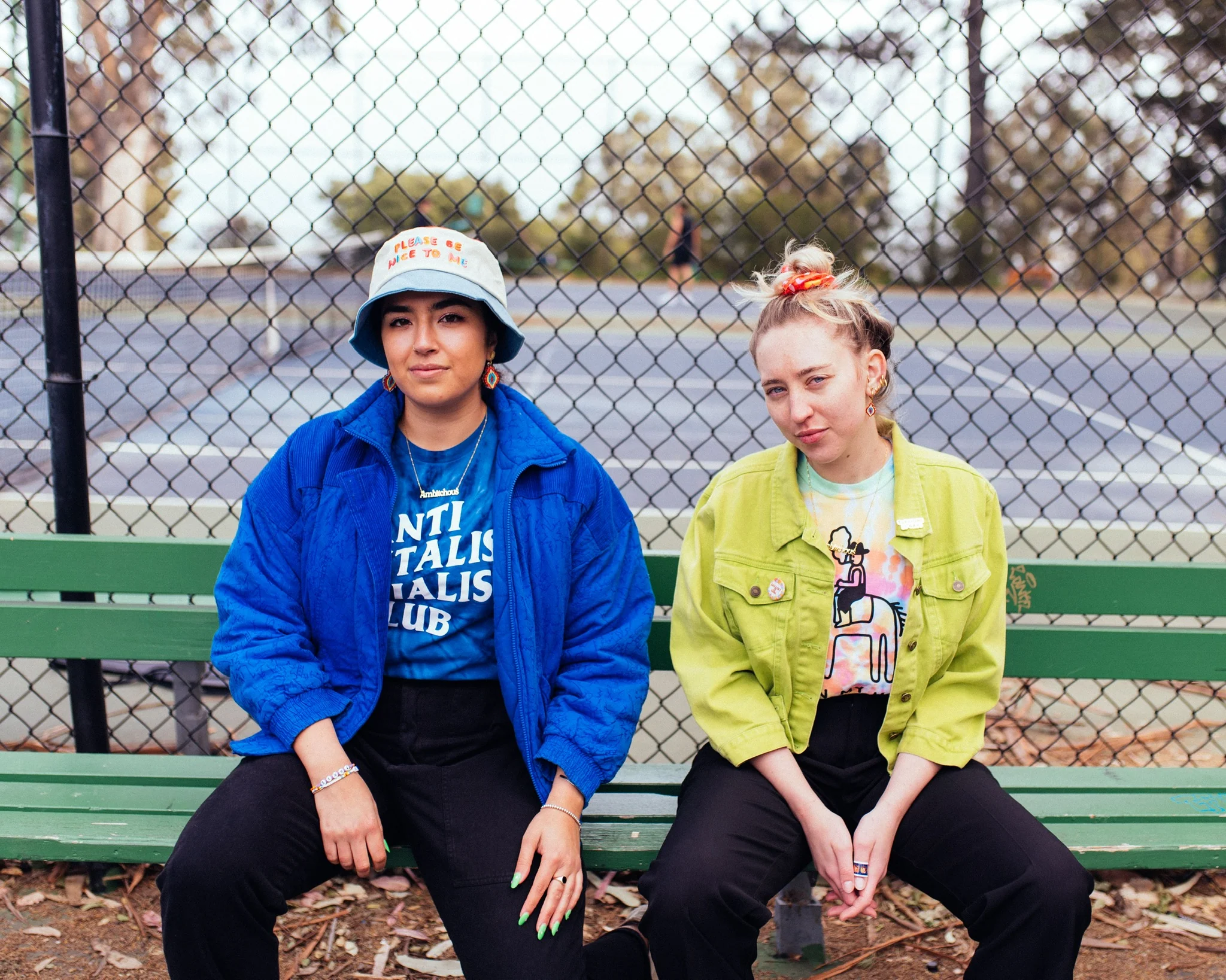Please Be Nice To Me Color Block Bucket Hat - Image 12