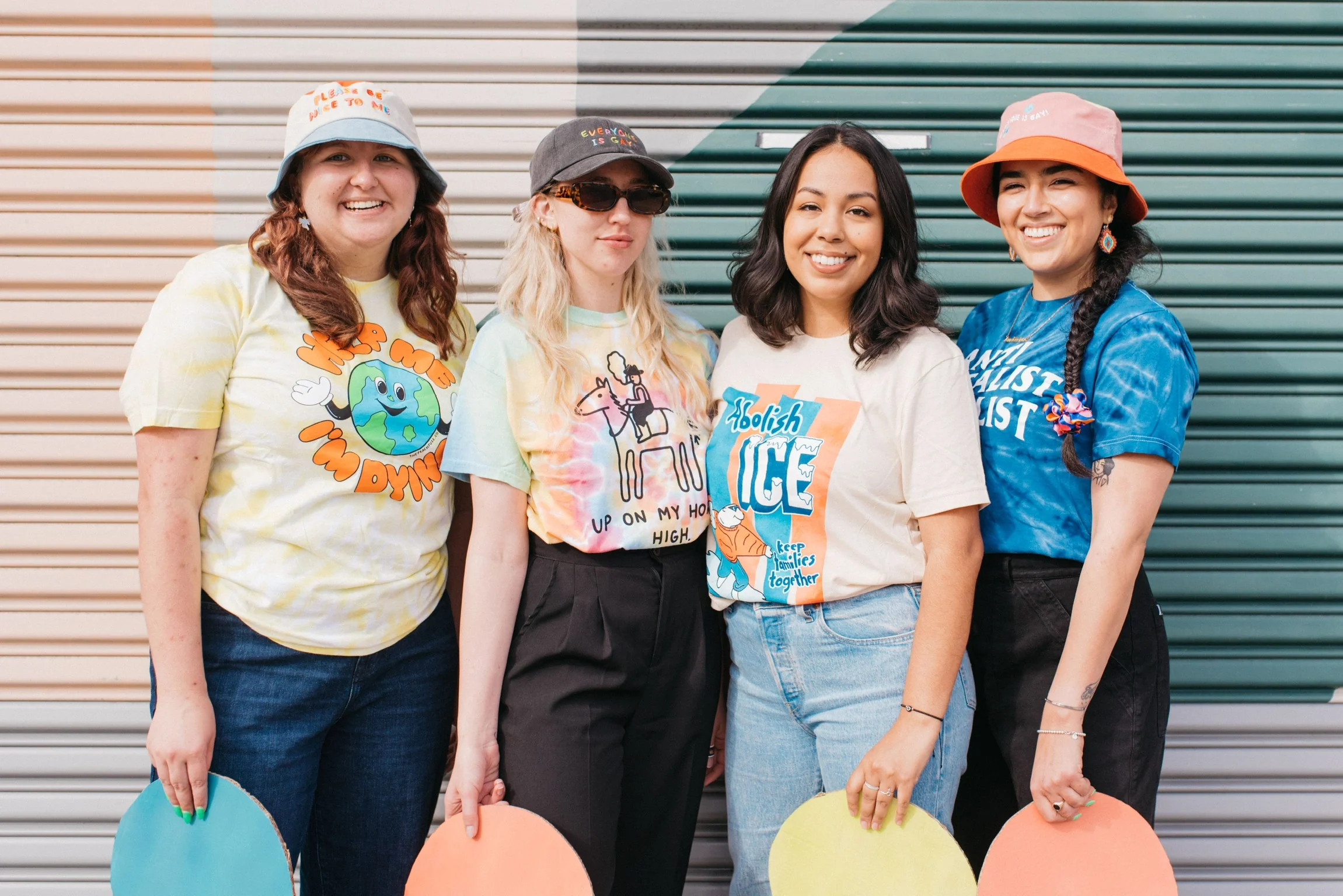 Please Be Nice To Me Color Block Bucket Hat - Image 13