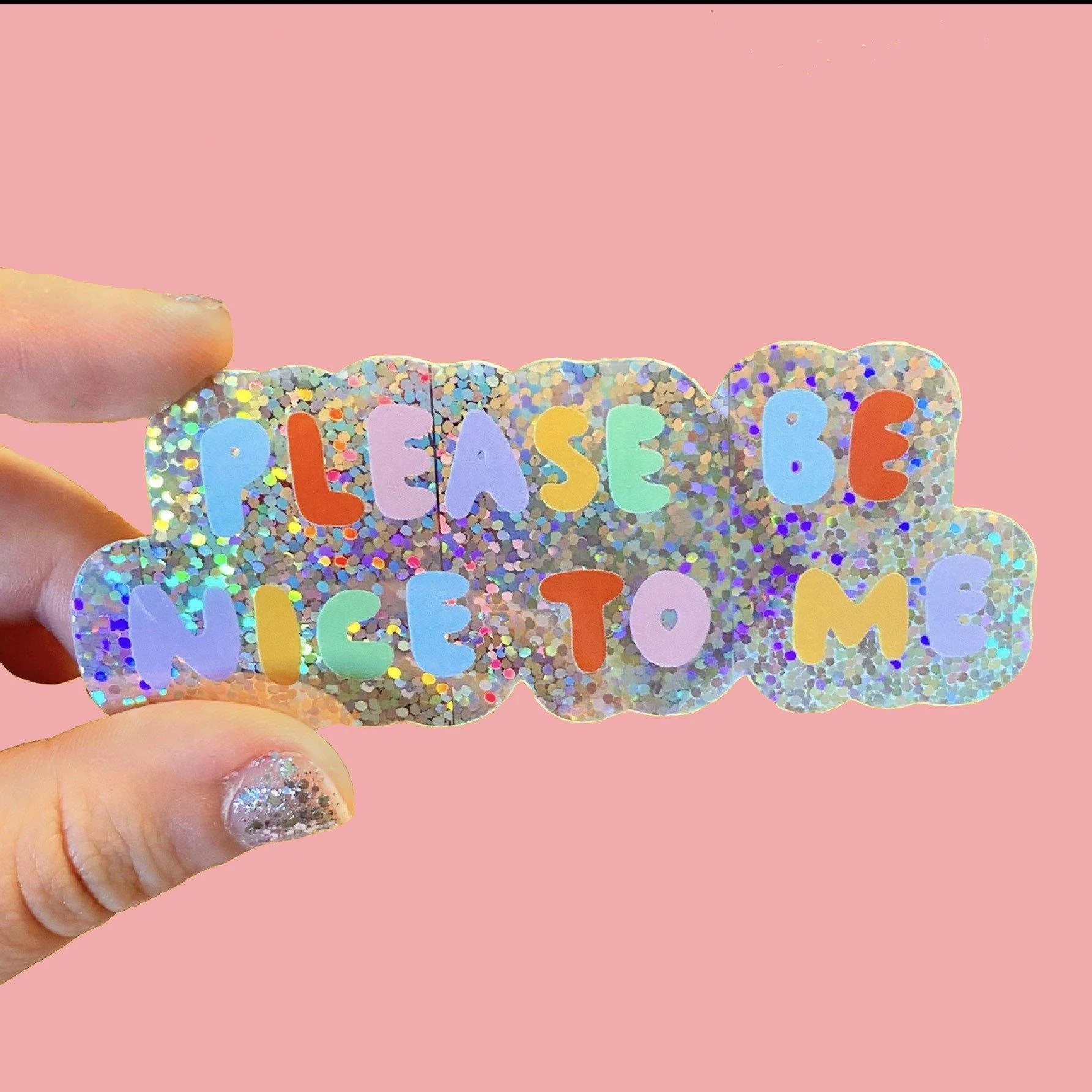 Please Be Nice To Me Sticker - Image 3