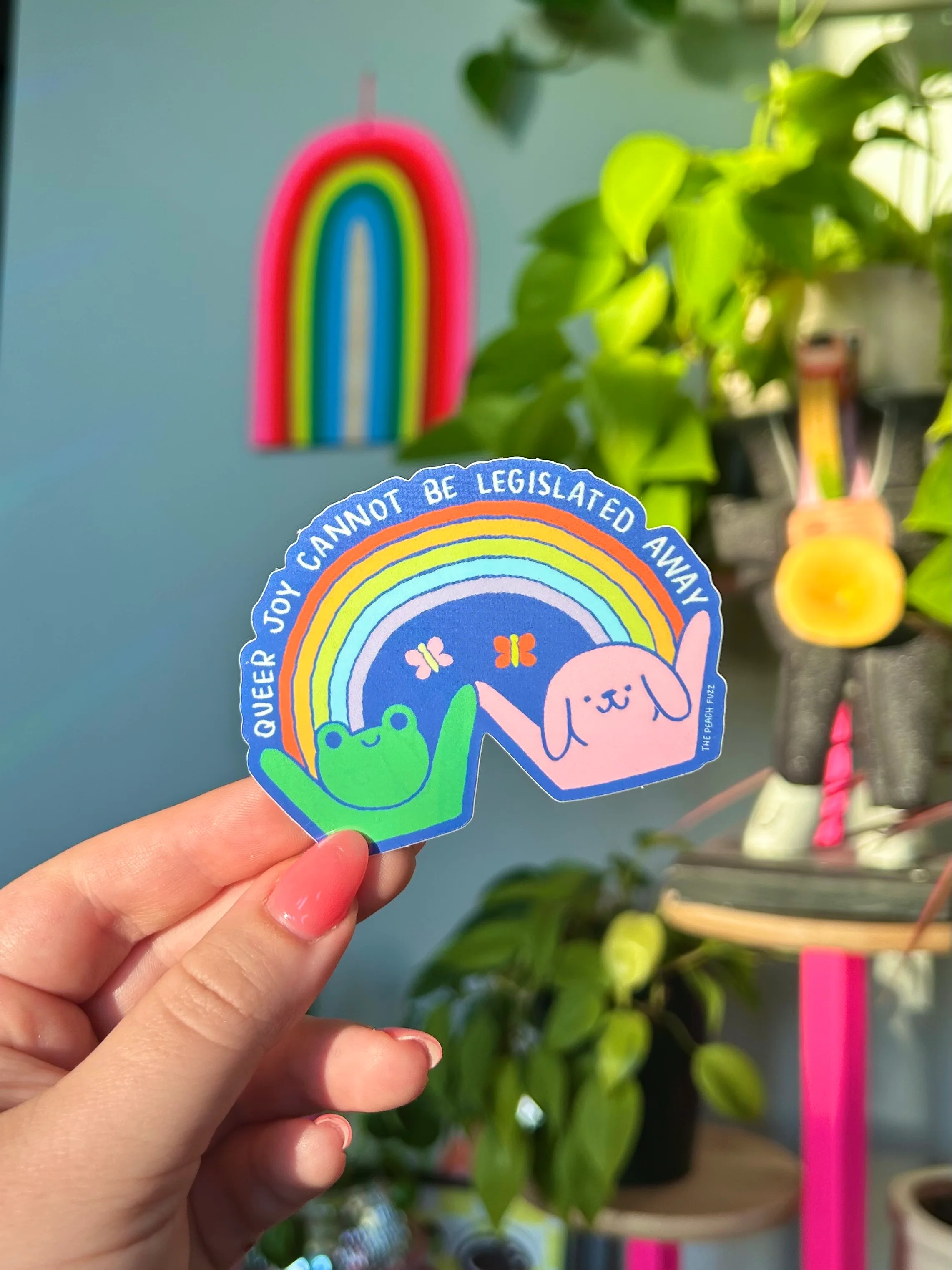 Queer Joy Cannot Be Legislated Away Sticker - Image 4