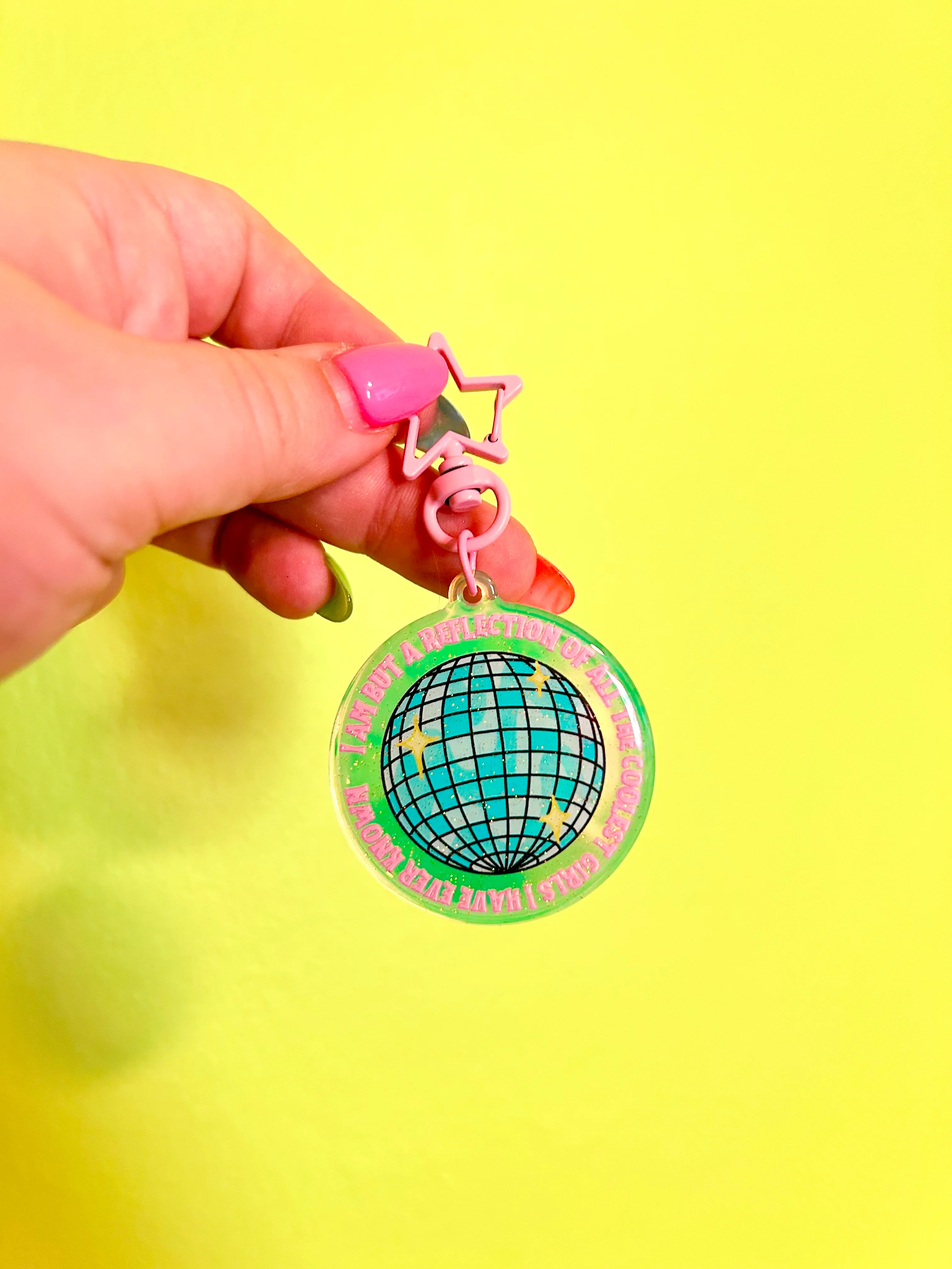 Reflection of the Coolest GIRLS I've Known Keychain - Image 4