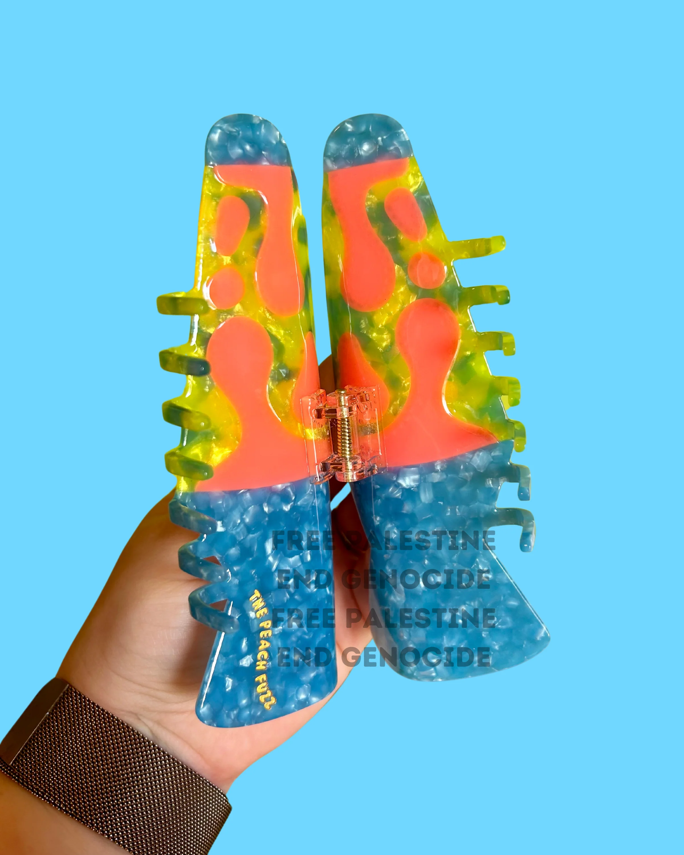 Rhinestone Lava Lamp Hair Claw - Image 4
