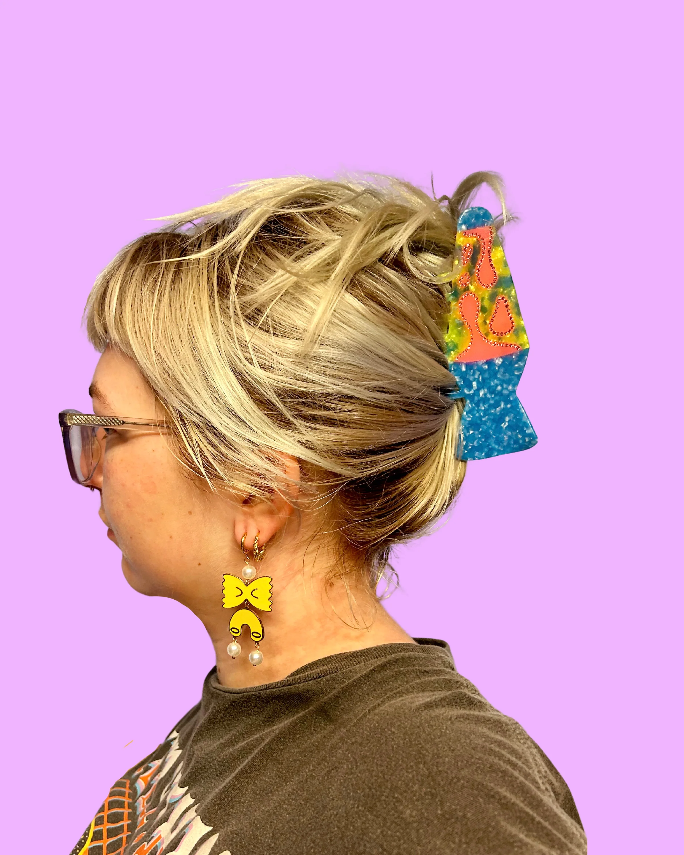Rhinestone Lava Lamp Hair Claw - Image 7