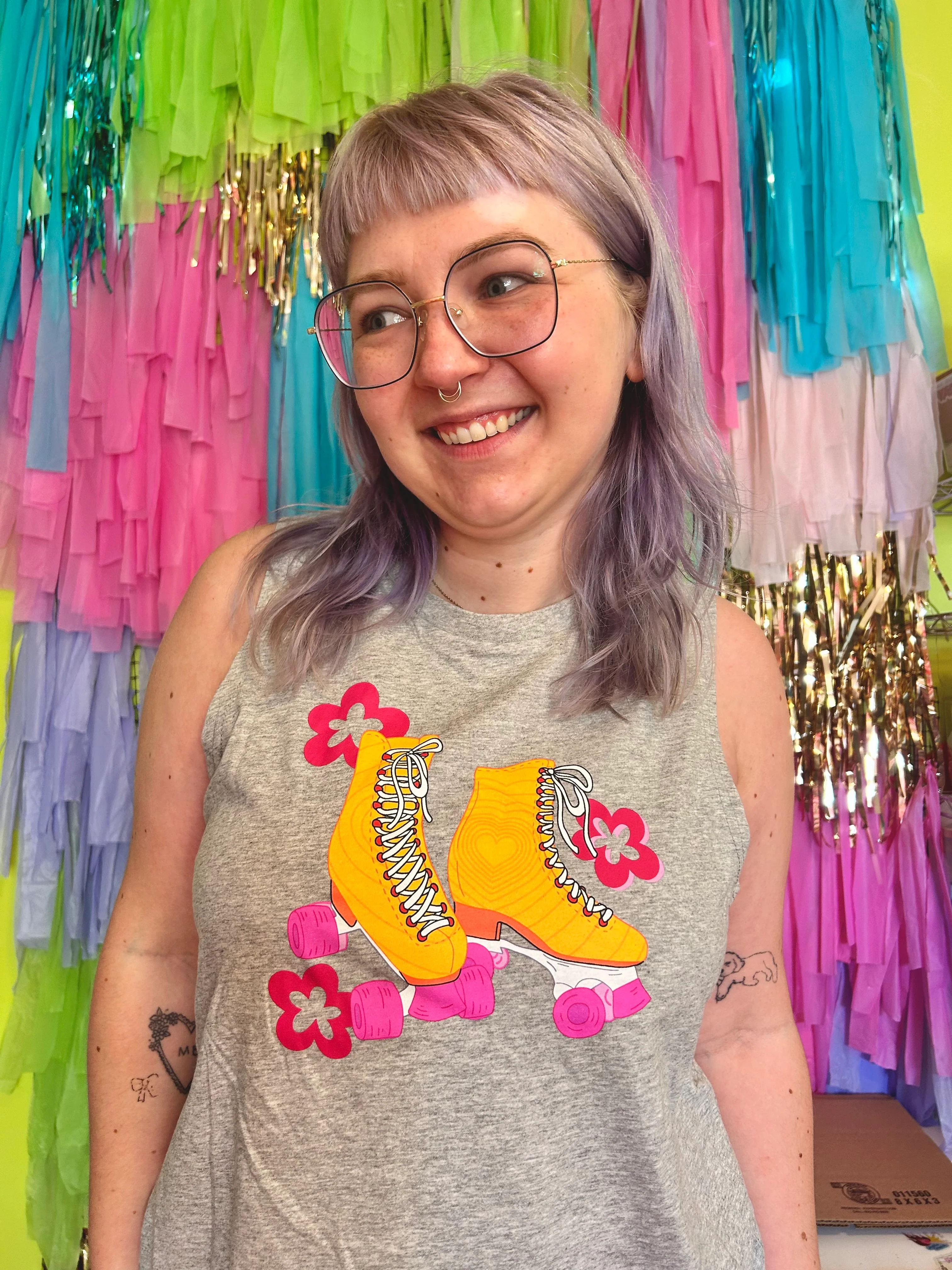Roller Skates Tank Top Shirt - Image 11