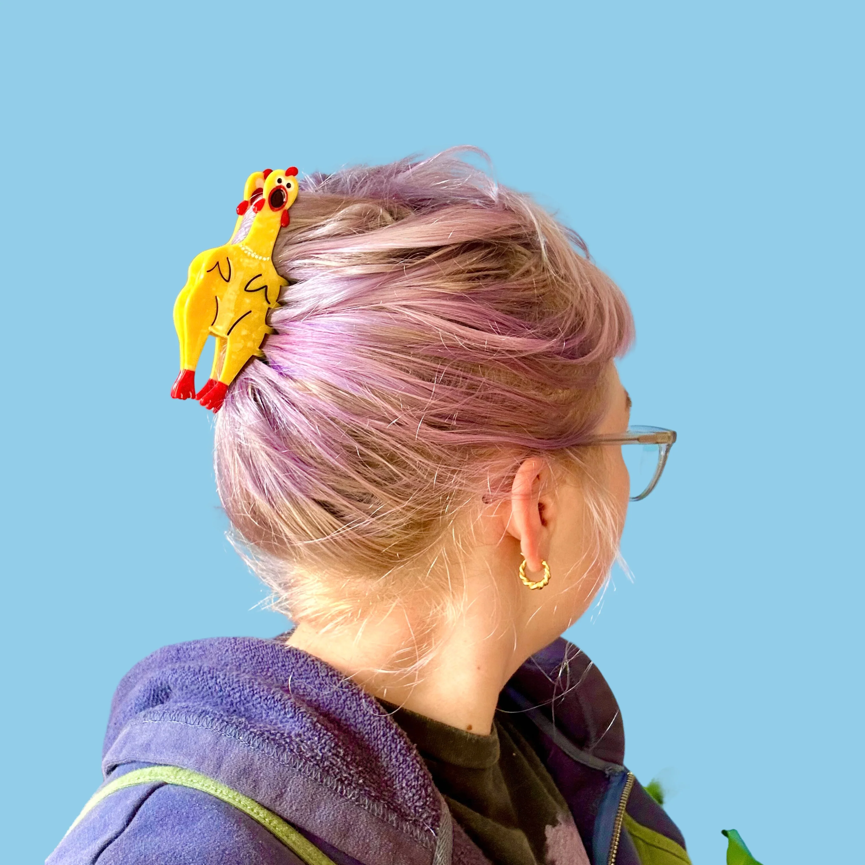 Rubber Chicken Hair Claw - Image 4