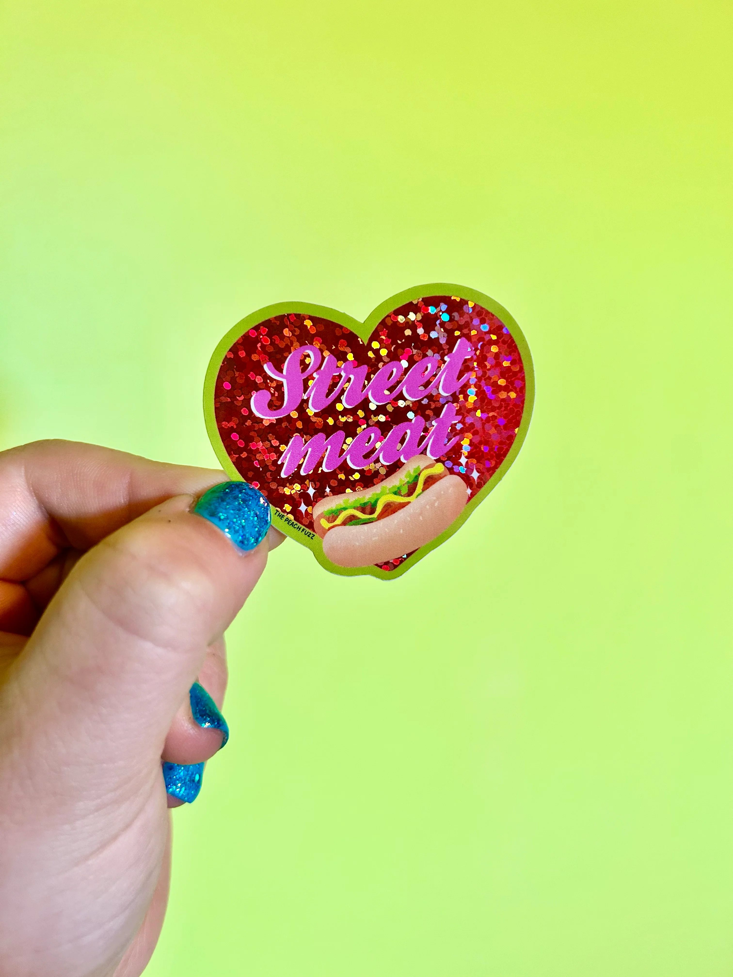 Street Meat Glitter Sticker - Image 7