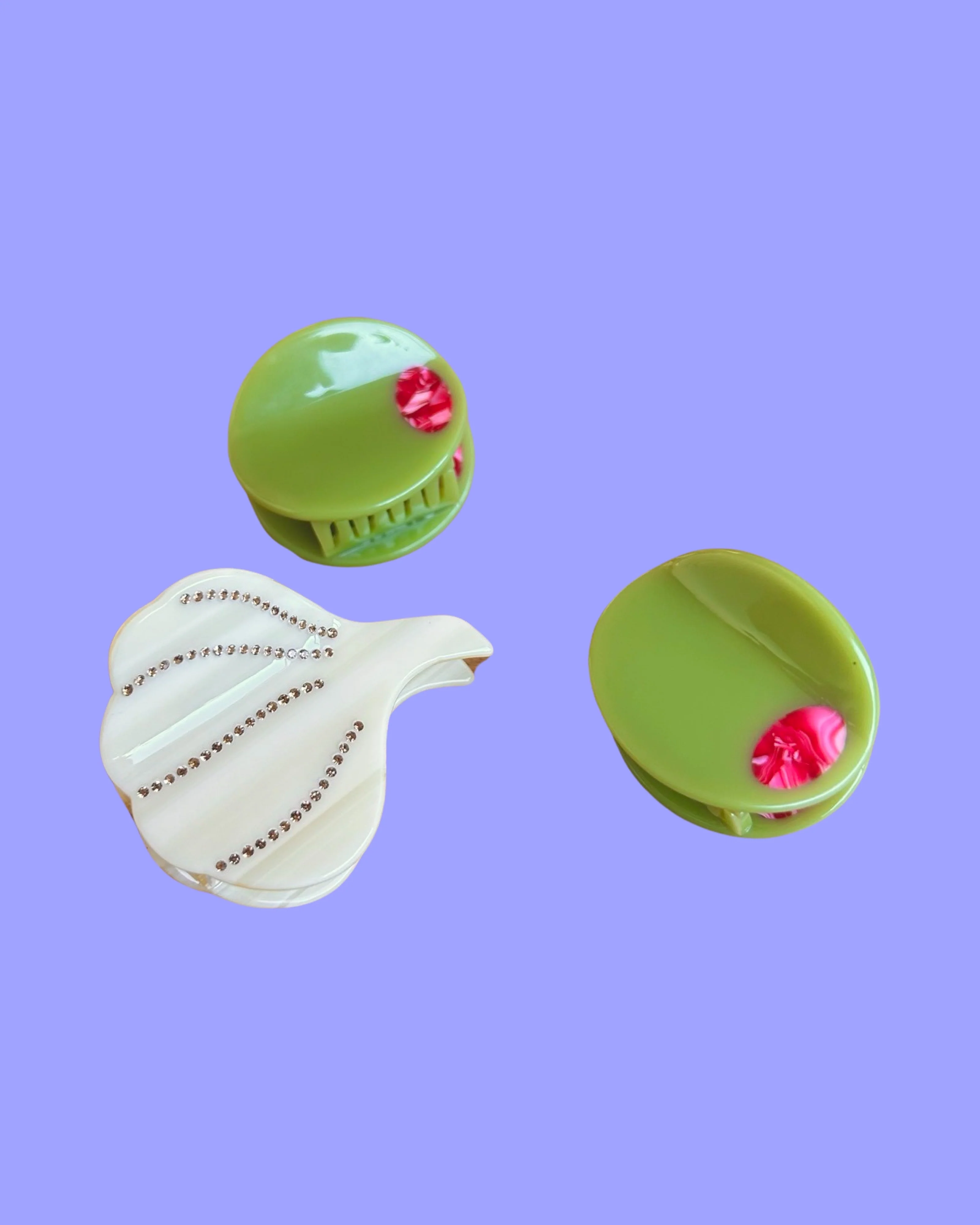 Stuffed Olive Mini Hair Claw - Image 10