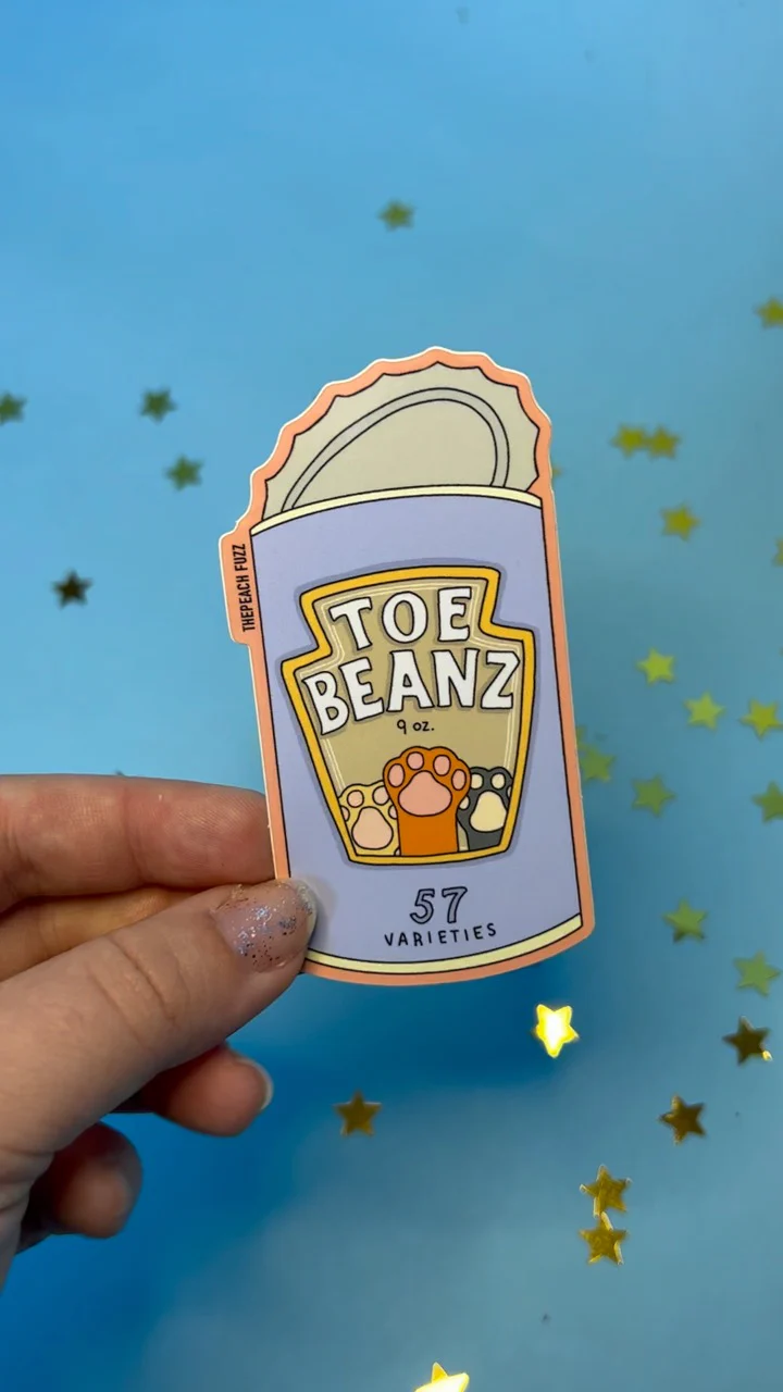 Toe Beans Sticker - Image 4