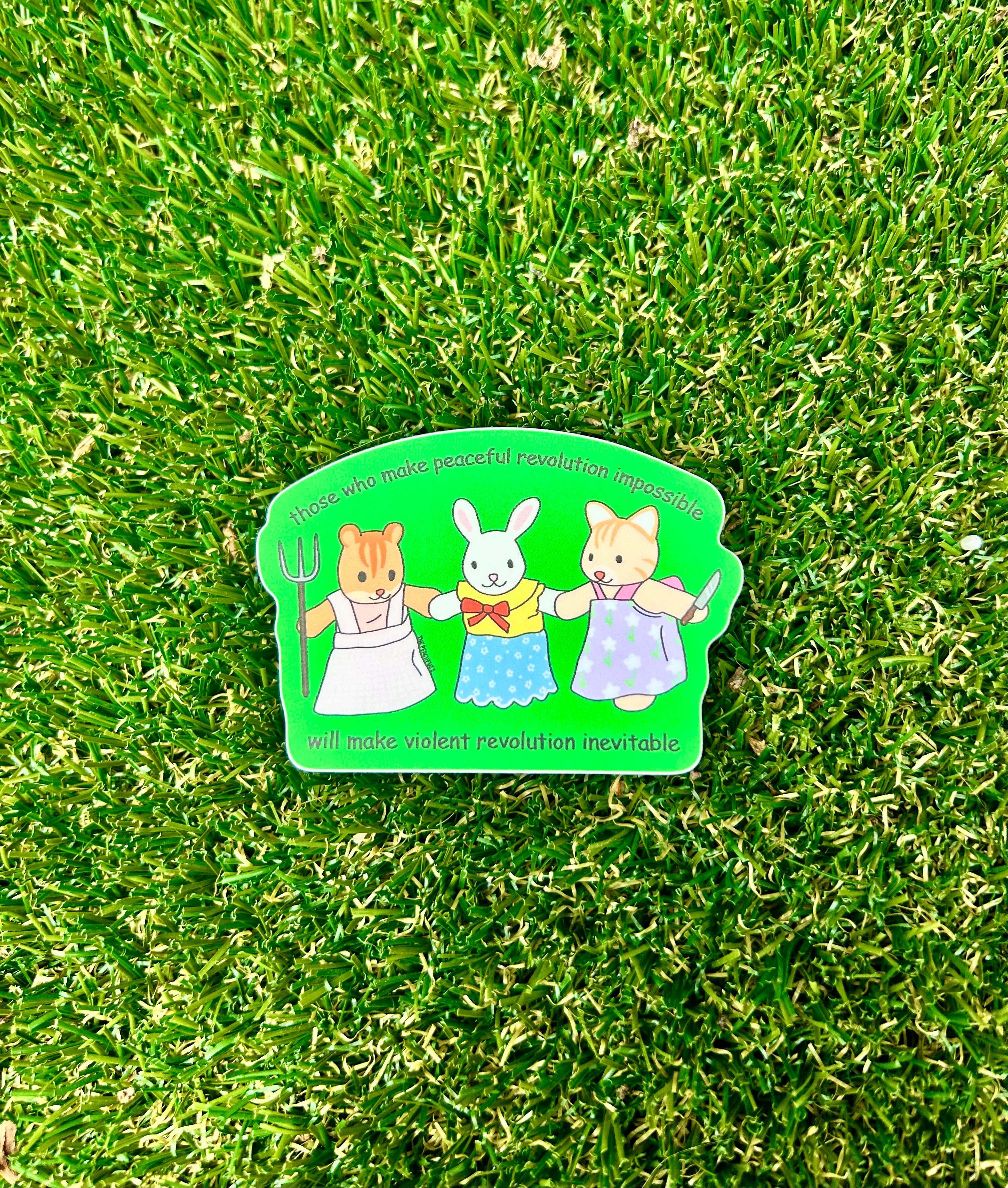 Violent Revolution Critter Sticker - Image 3