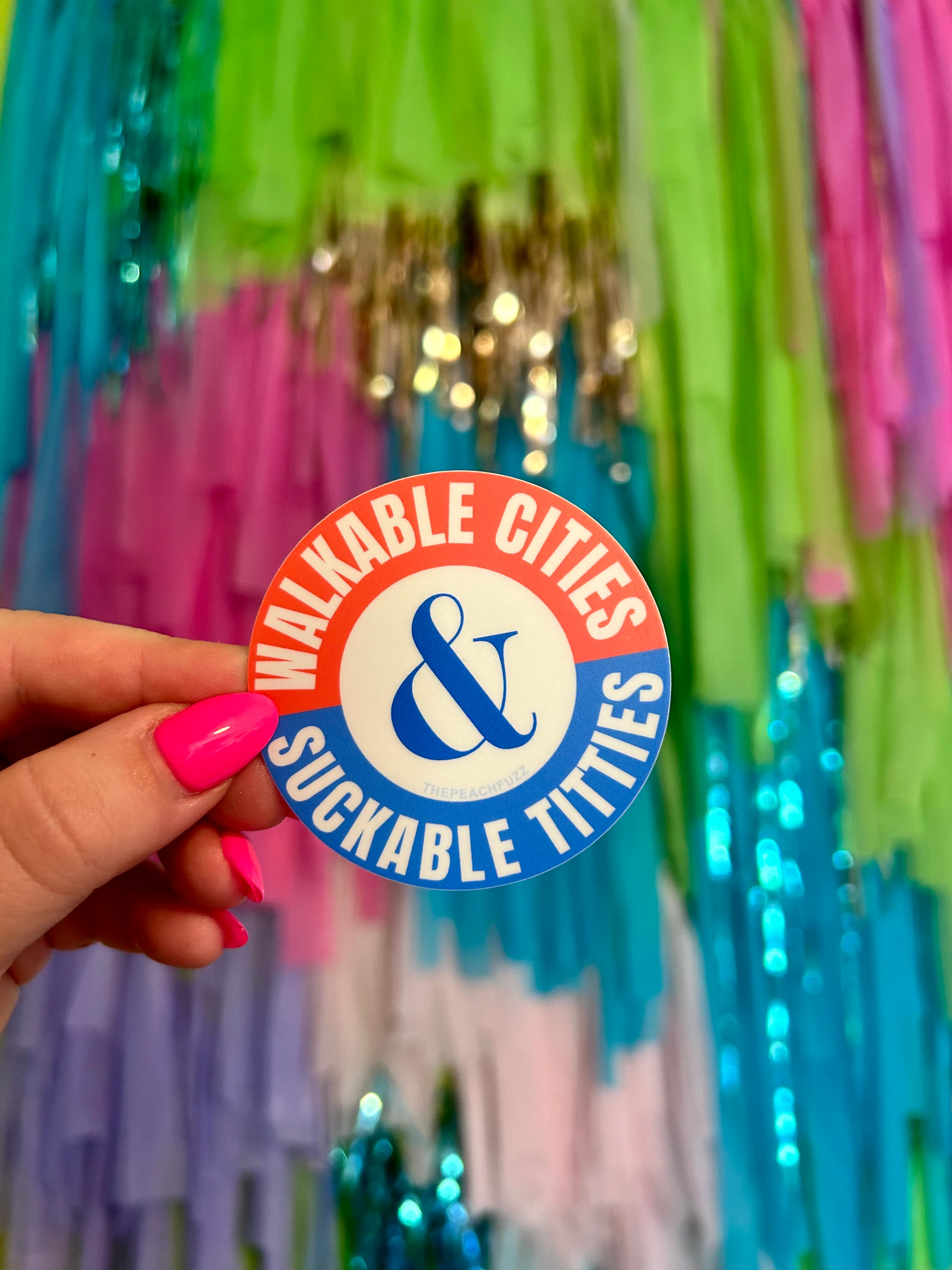Walkable Cities & Suckable Titties Sticker - Image 2