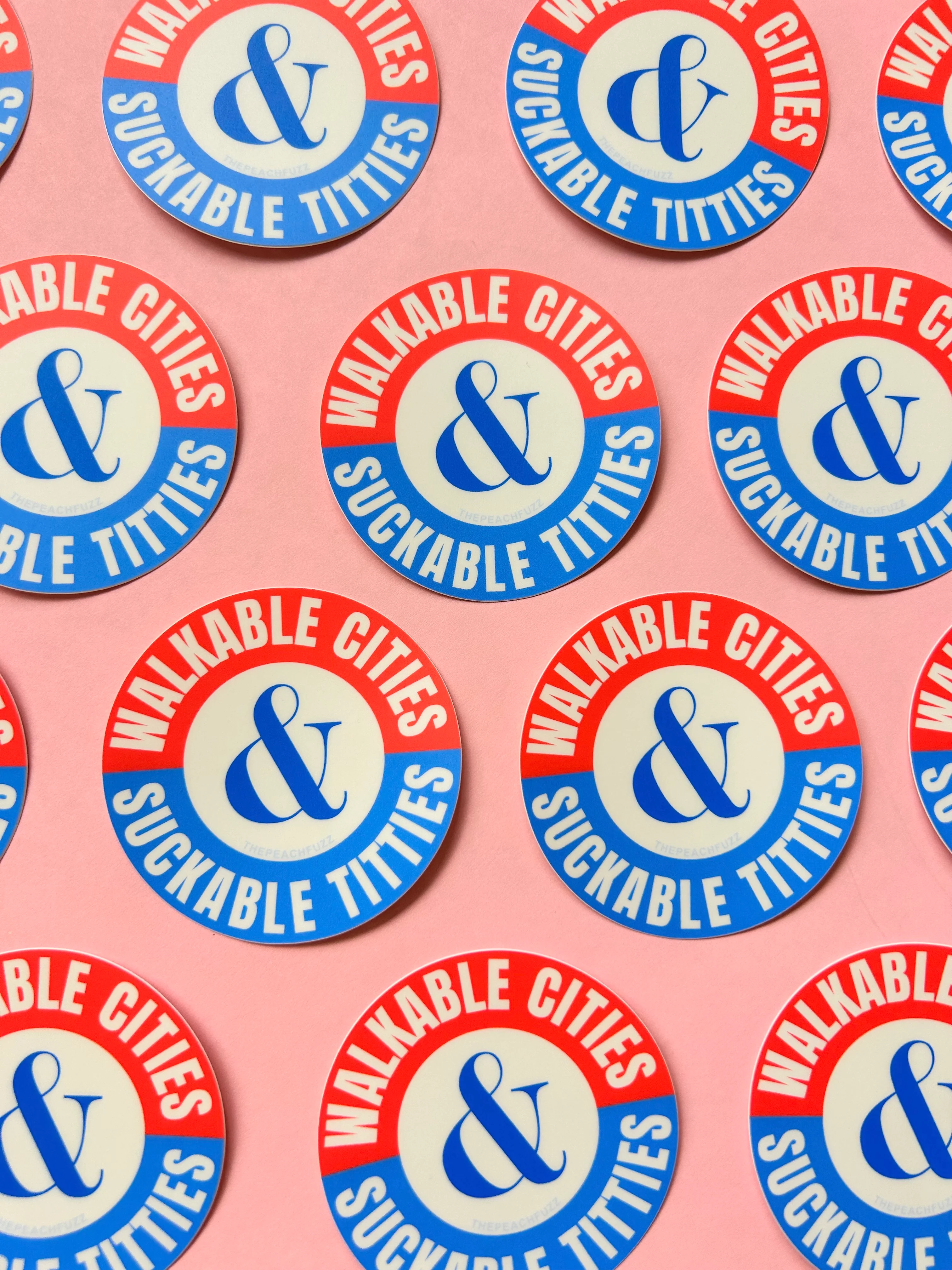 Walkable Cities & Suckable Titties Sticker - Image 3