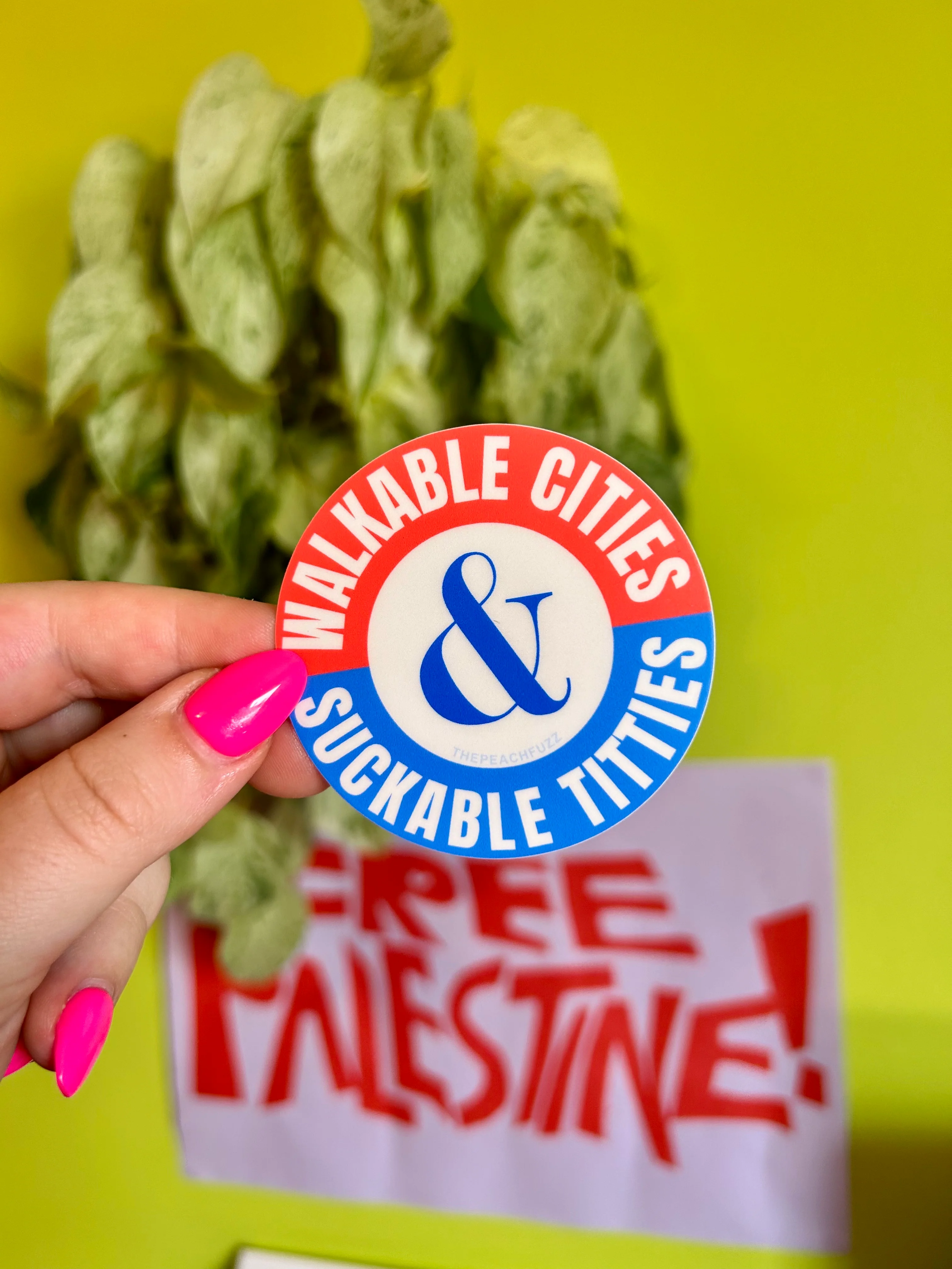 Walkable Cities & Suckable Titties Sticker - Image 4