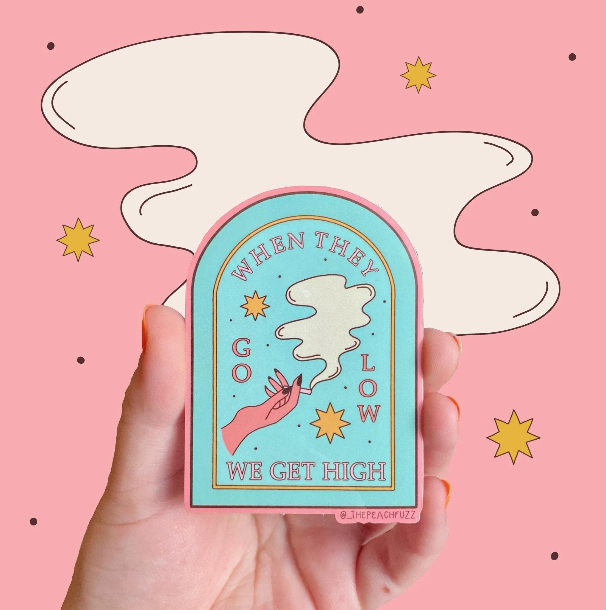 Go Low, Get High Sticker - Image 6